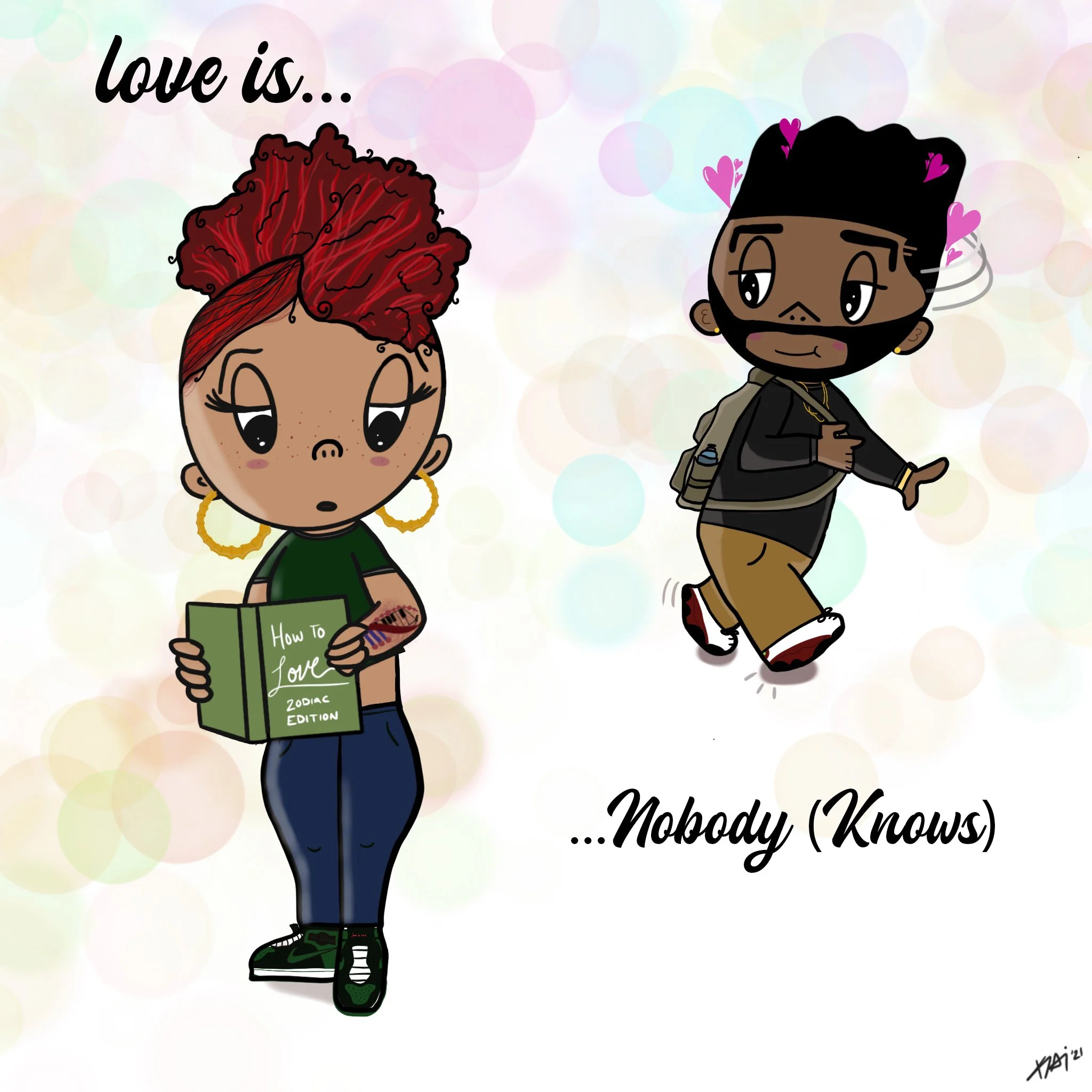 Digital illustration of cover art for Janea Amour.