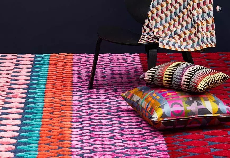 Vibrant rug