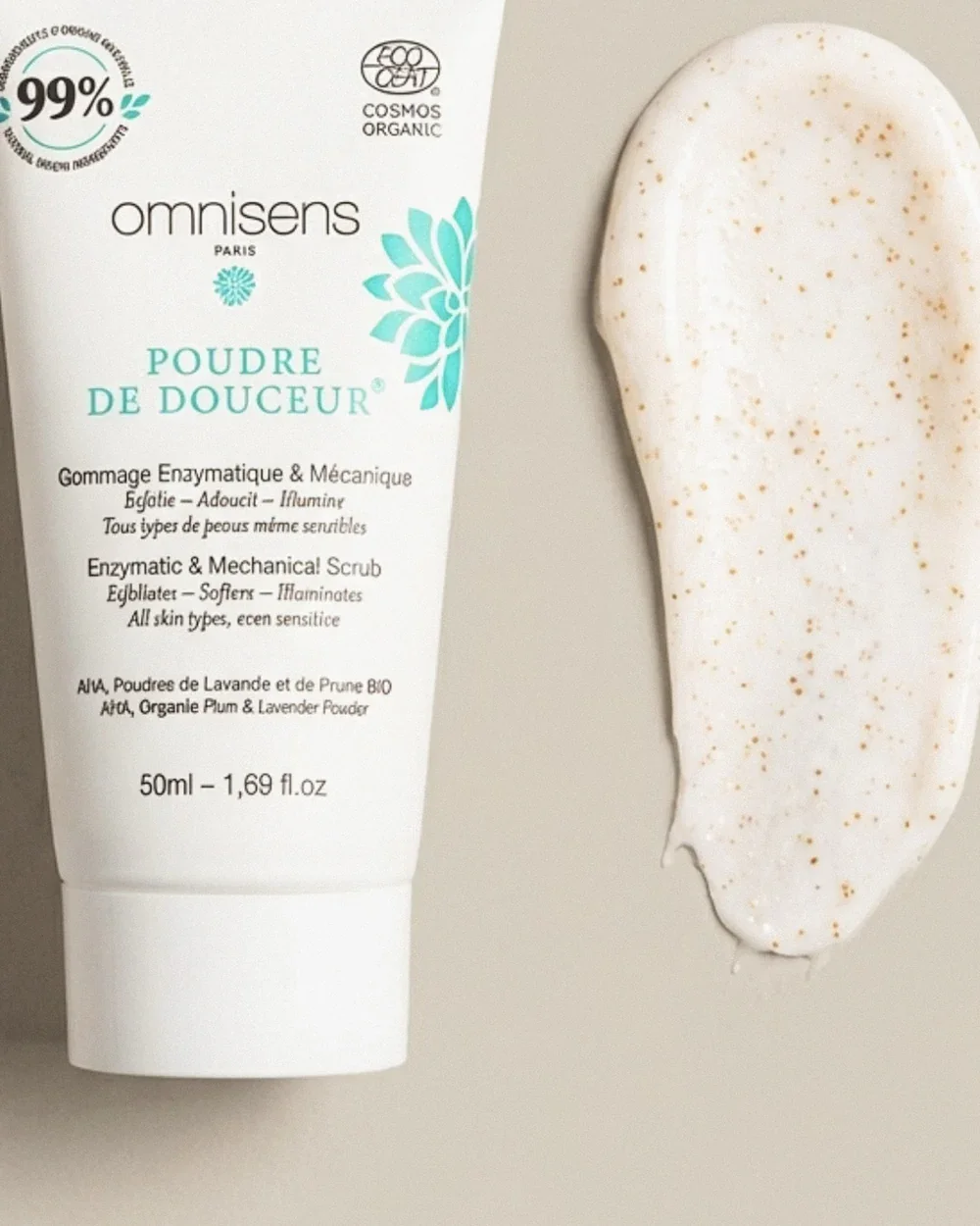 gommage_enzymatique_mecanique_visage_Poudre_Douceur_illumine_exfolie_Omnisens.webp