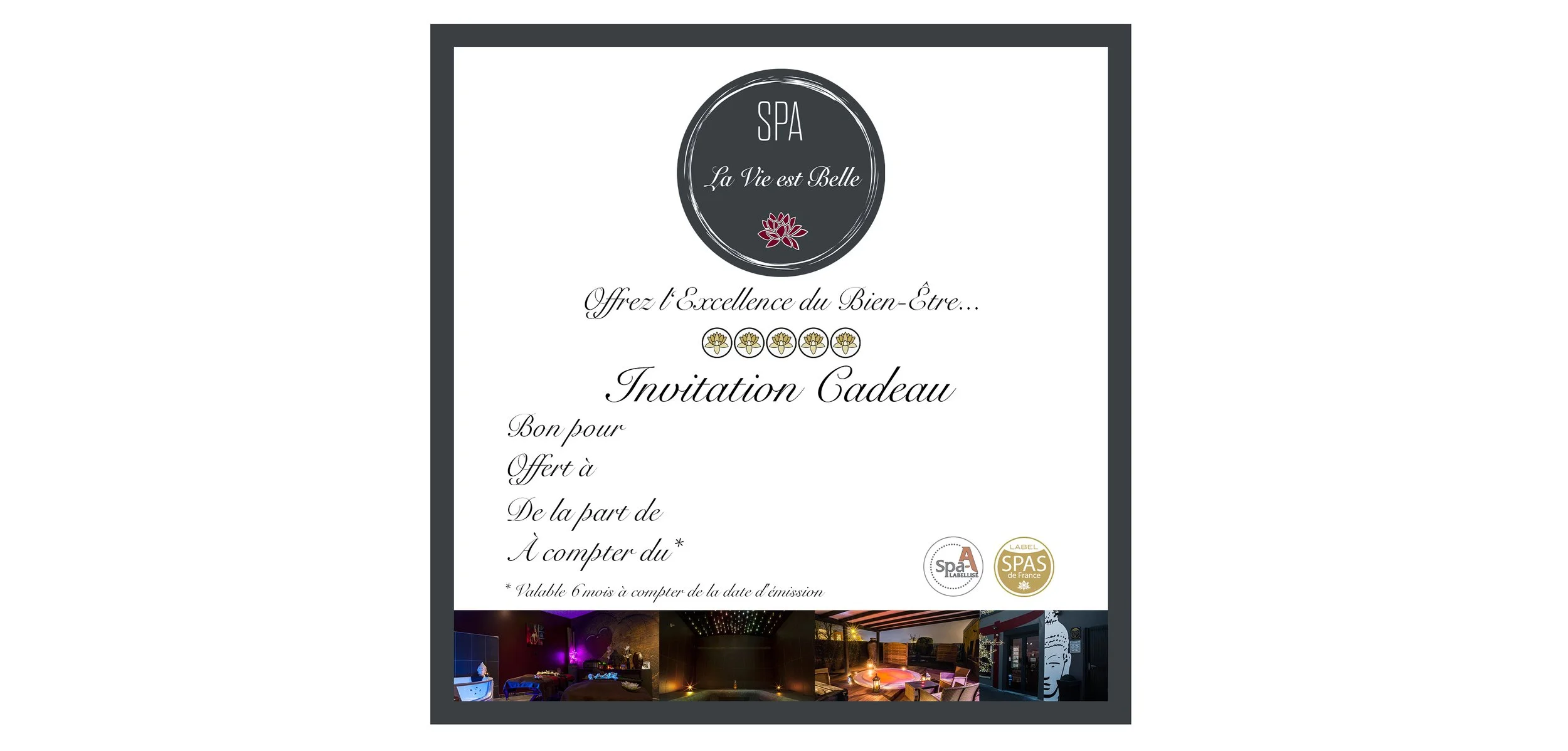 🎁 La Carte Invitation Cadeau : Offrez l'Excellence du Bien-Être