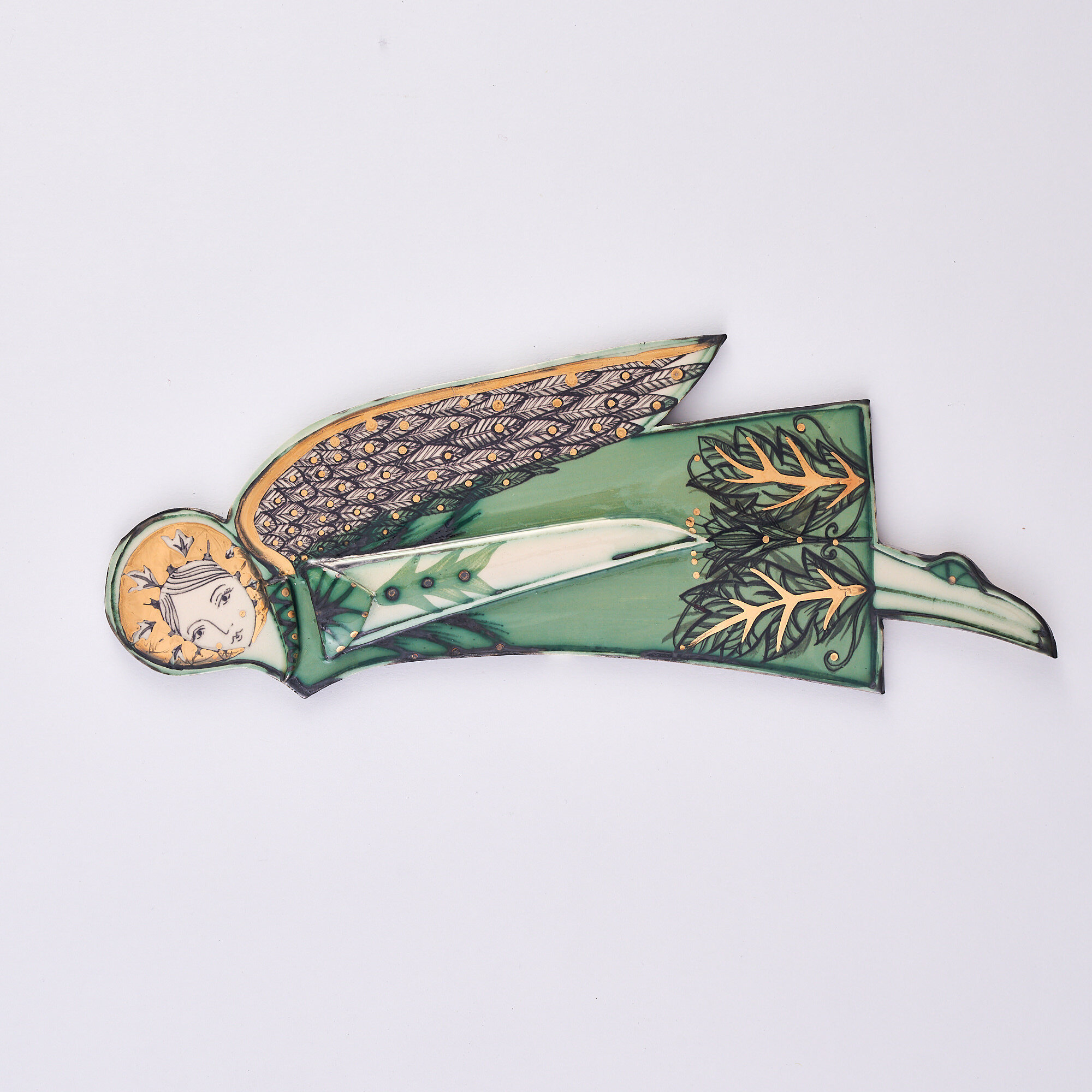 Victorian green angel right.jpeg