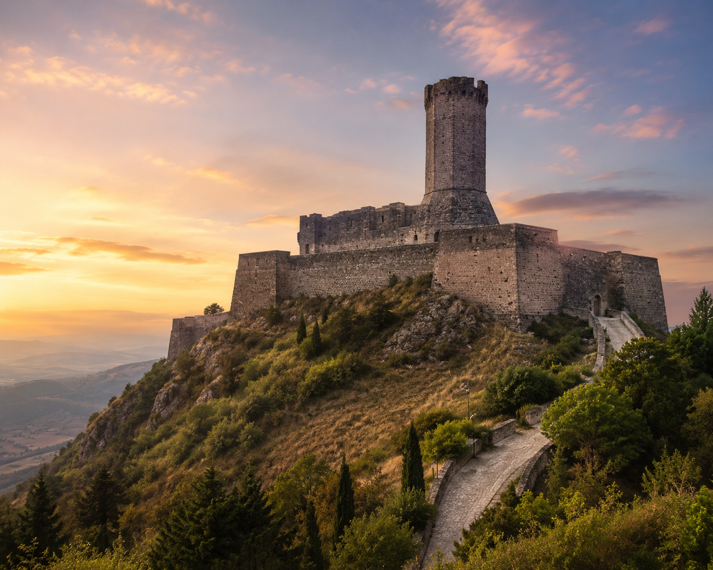 Radicofani: The Medieval Fortress Above the Val d’Orcia