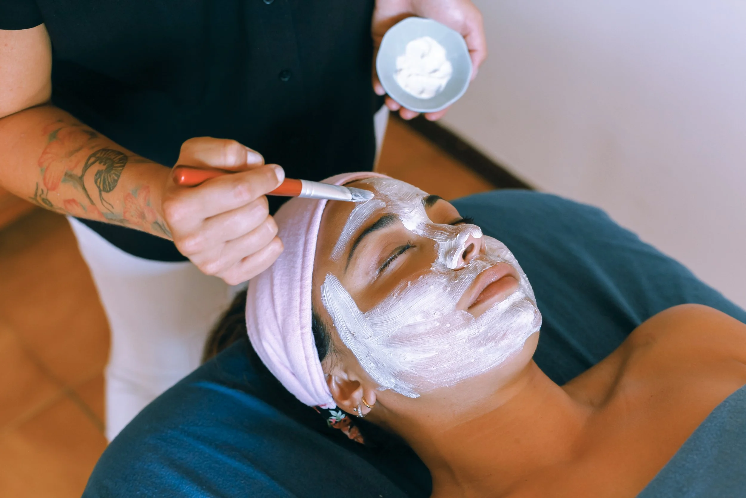 Spa day at a destination wedding in Tuscany