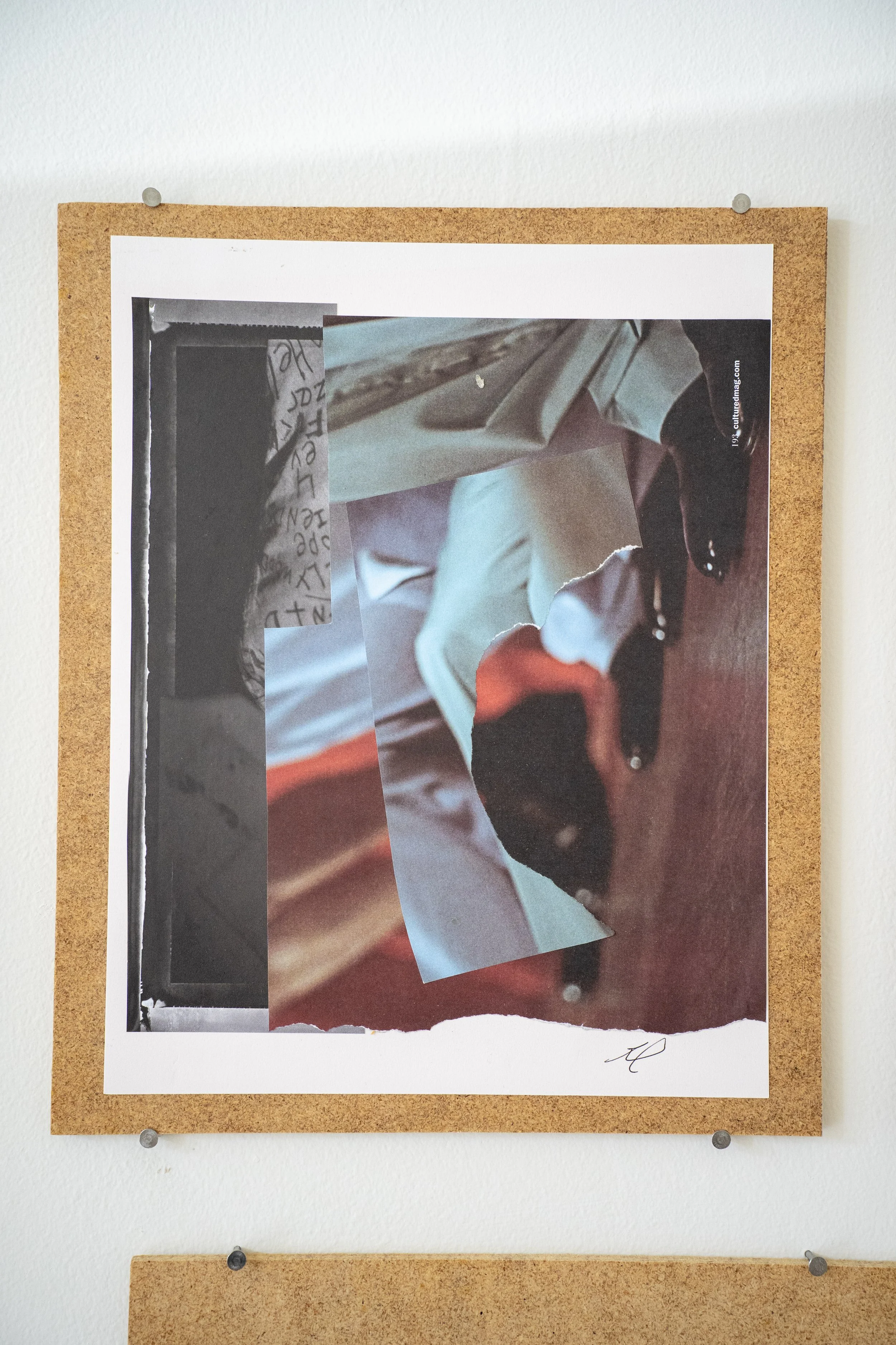 ROBERTA WAHL  Slow Dance  Collage 11 x 8.5 inches 12 x 10 inches mounted +/- $150