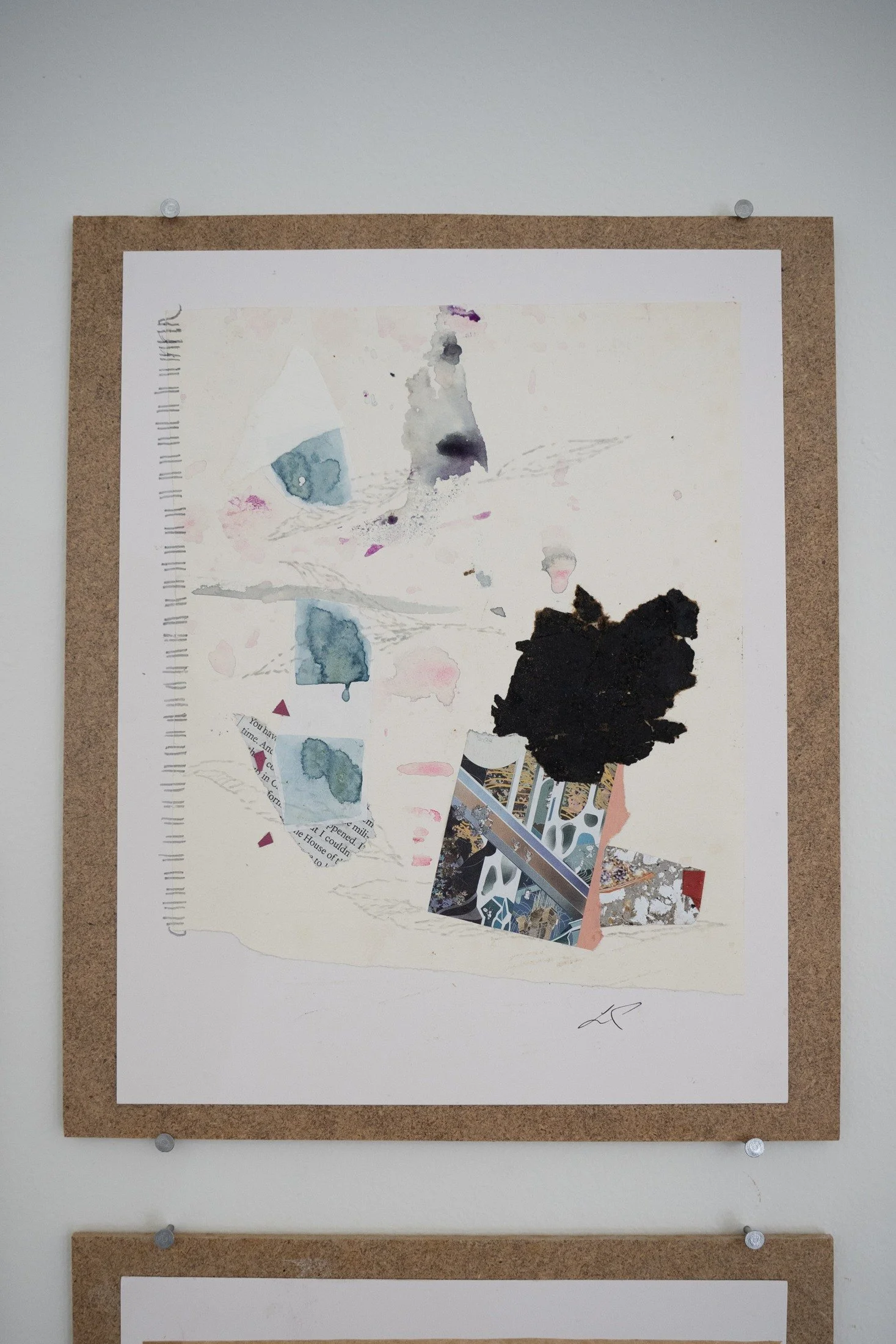 ROBERTA WAHL  Is This Collateral  Collage 11 x 8.5 inches 12 x 10 inches mounted +/- $150