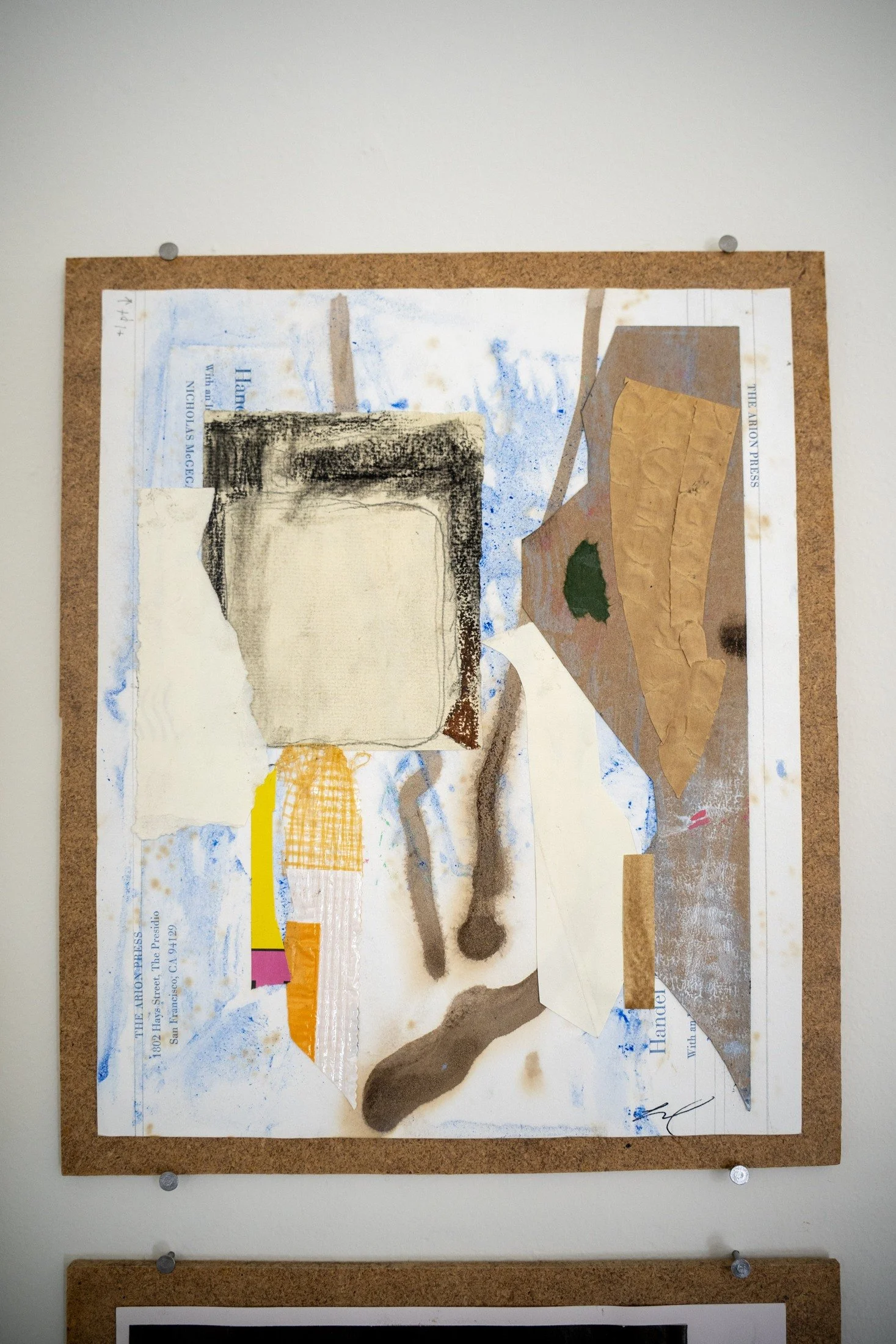 ROBERTA WAHL  Butter Please  Collage 11 x 8.5 inches 12 x 10 inches mounted +/- $150