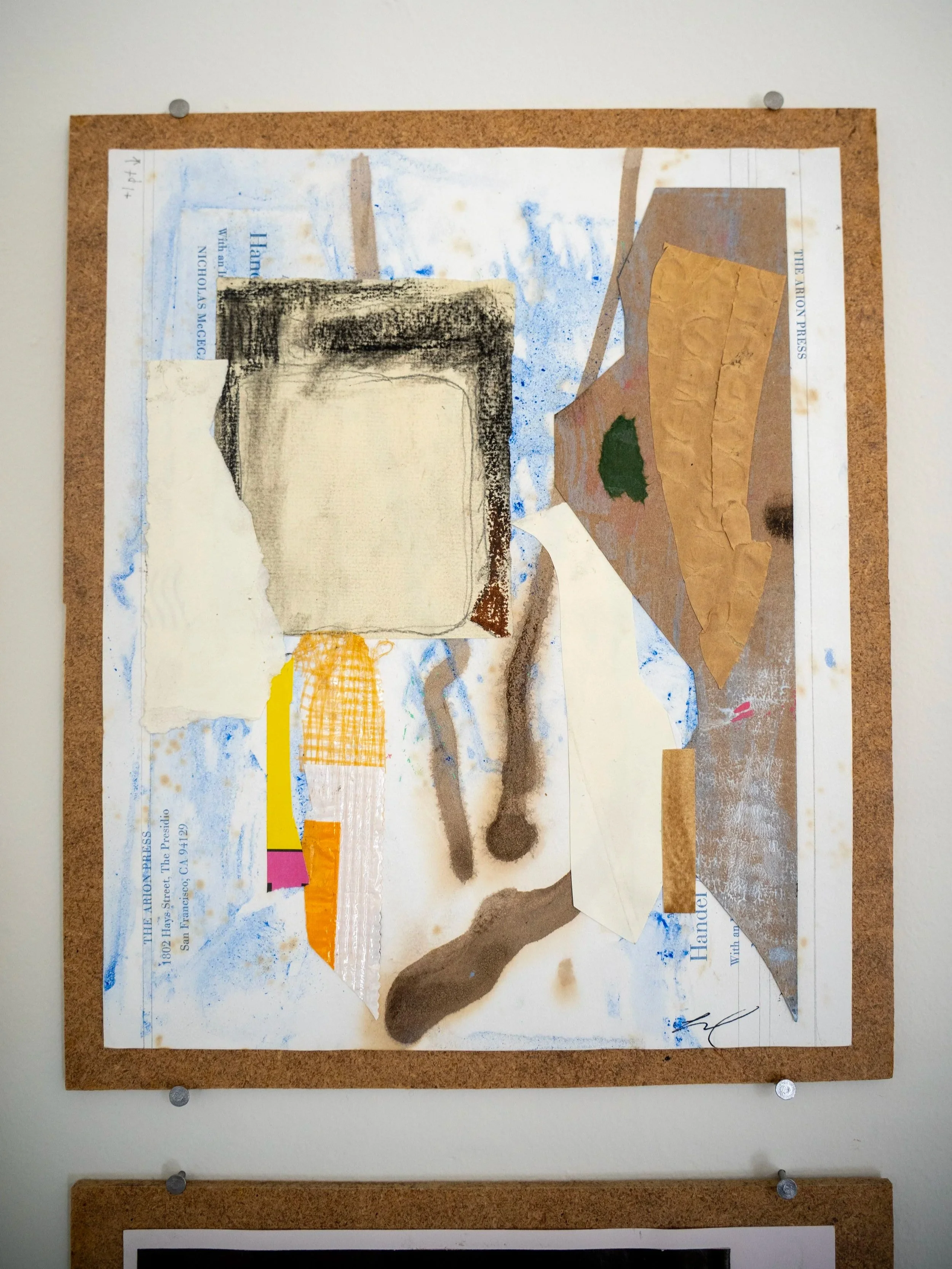 ROBERTA WAHL  Butter Please  Collage 11 x 8.5 inches 12 x 10 inches mounted +/- $150