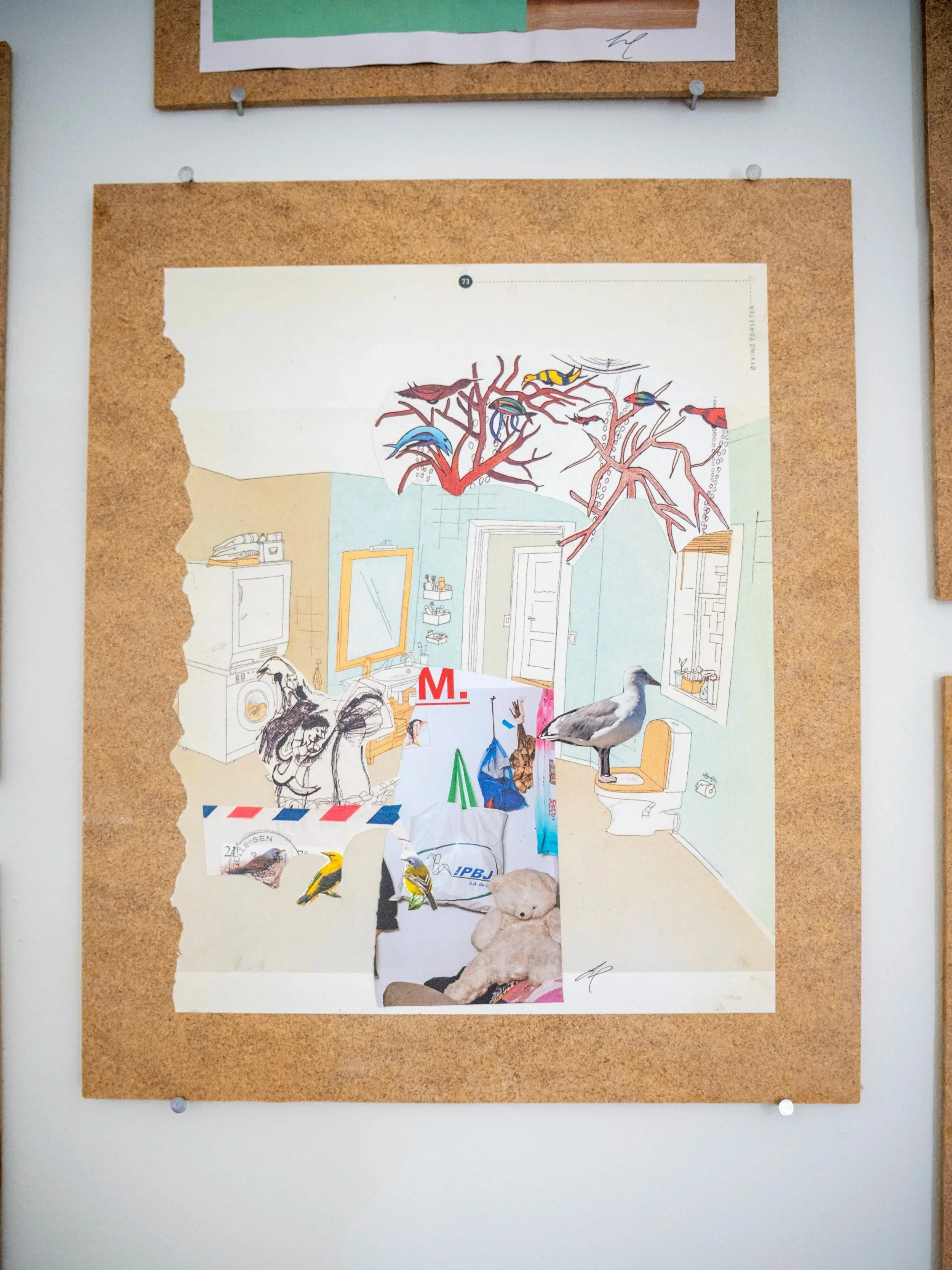 ROBERTA WAHL  Shared Intimacies  Collage 11.5 x 9.5 inches 12 x 10 inches mounted +/- $200