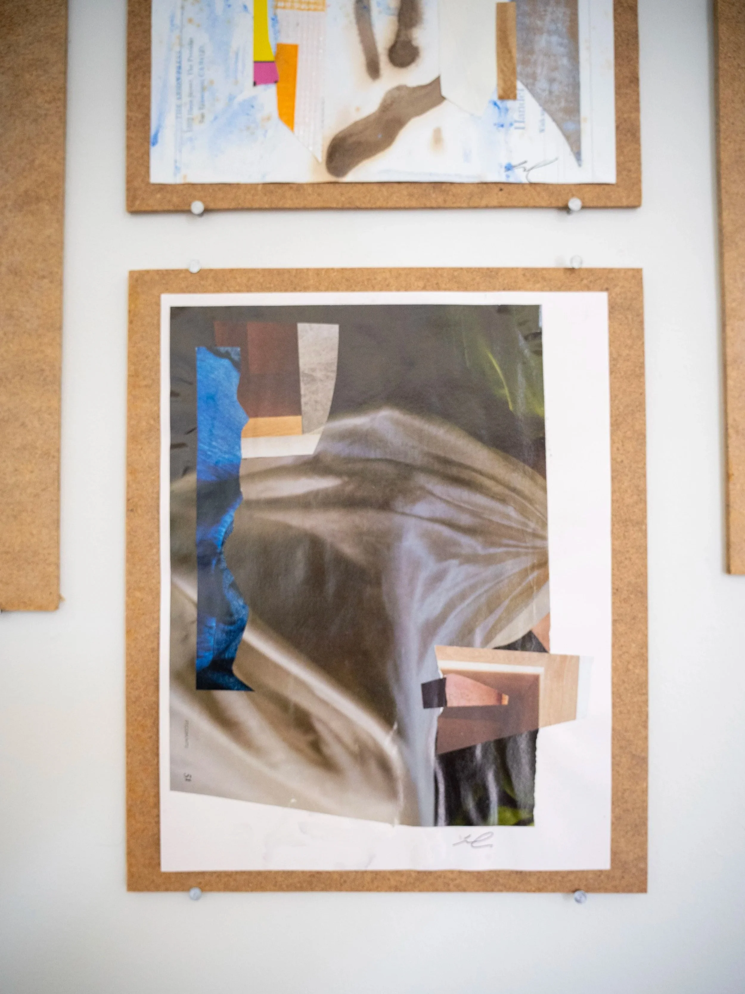 ROBERTA WAHL  The Dressers  Collage 11 x 8.5 inches 12 x 10 inches mounted +/- $150