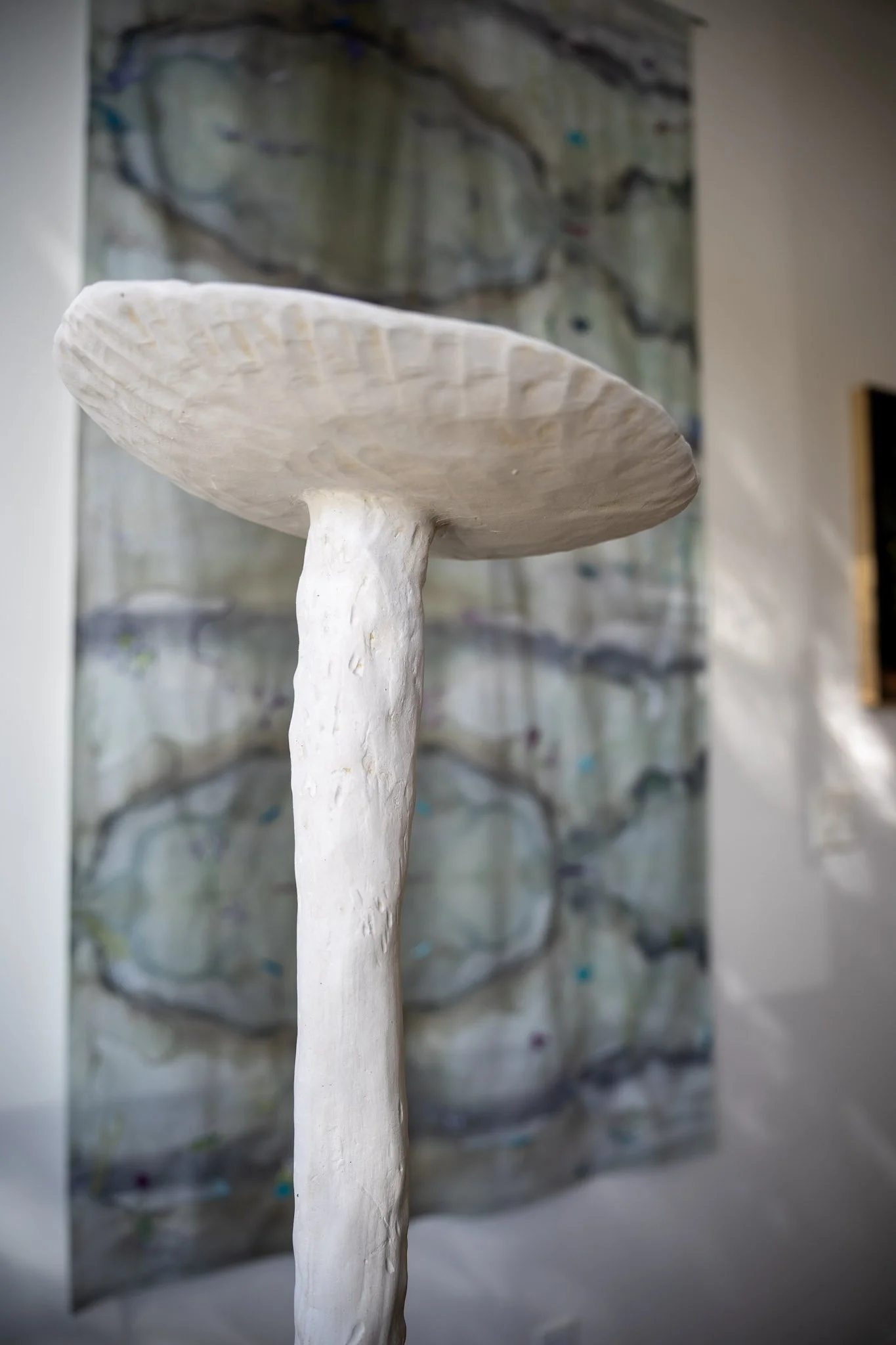 ANNA-ISABELLE BRUEY-SEDANO  Les sœurs — sculpture 1, 2026  White engobe, ceramics 54 x 13 x 13 inches 
SOLD