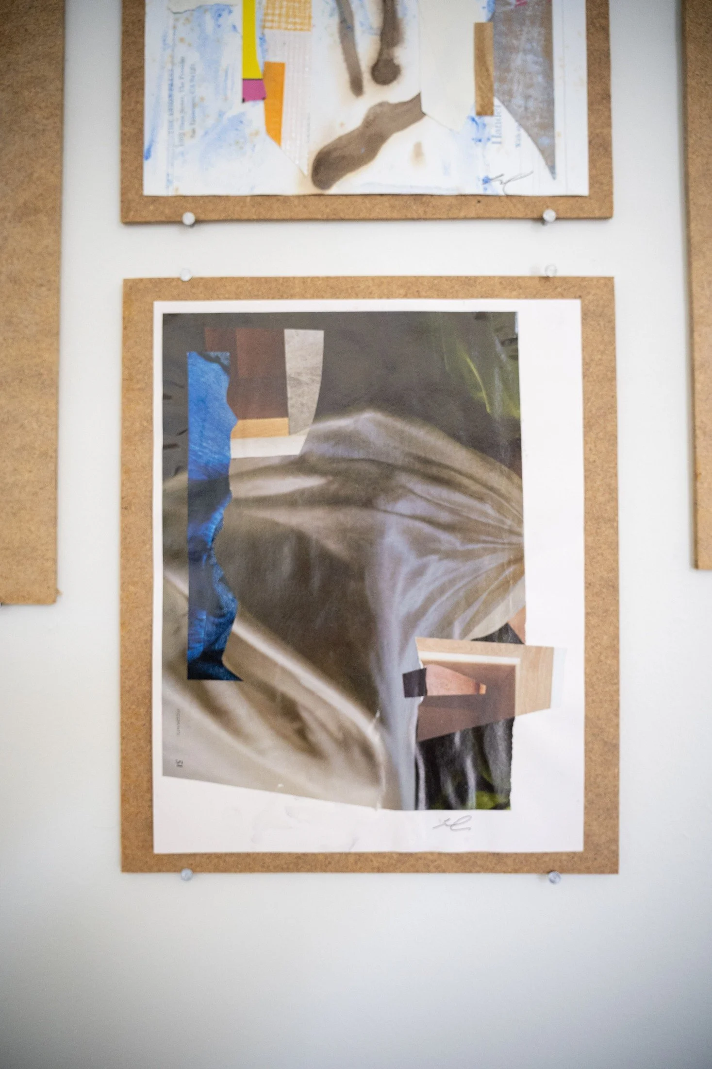 ROBERTA WAHL  The Dressers  Collage 11 x 8.5 inches 12 x 10 inches mounted +/- $150