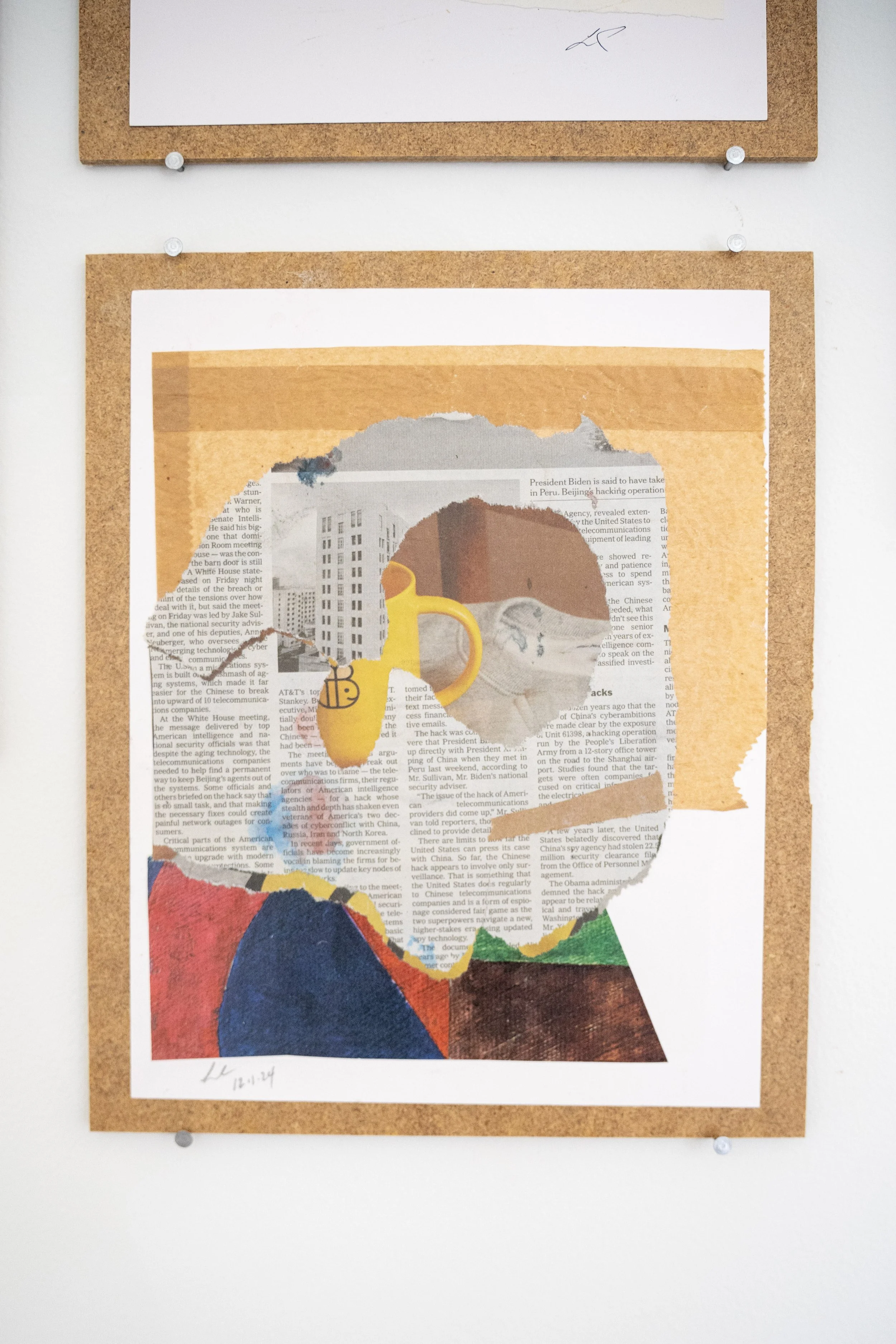 ROBERTA WAHL  Horton Heard  Collage 11 x 8.5 inches 12 x 10 inches mounted +/- $150