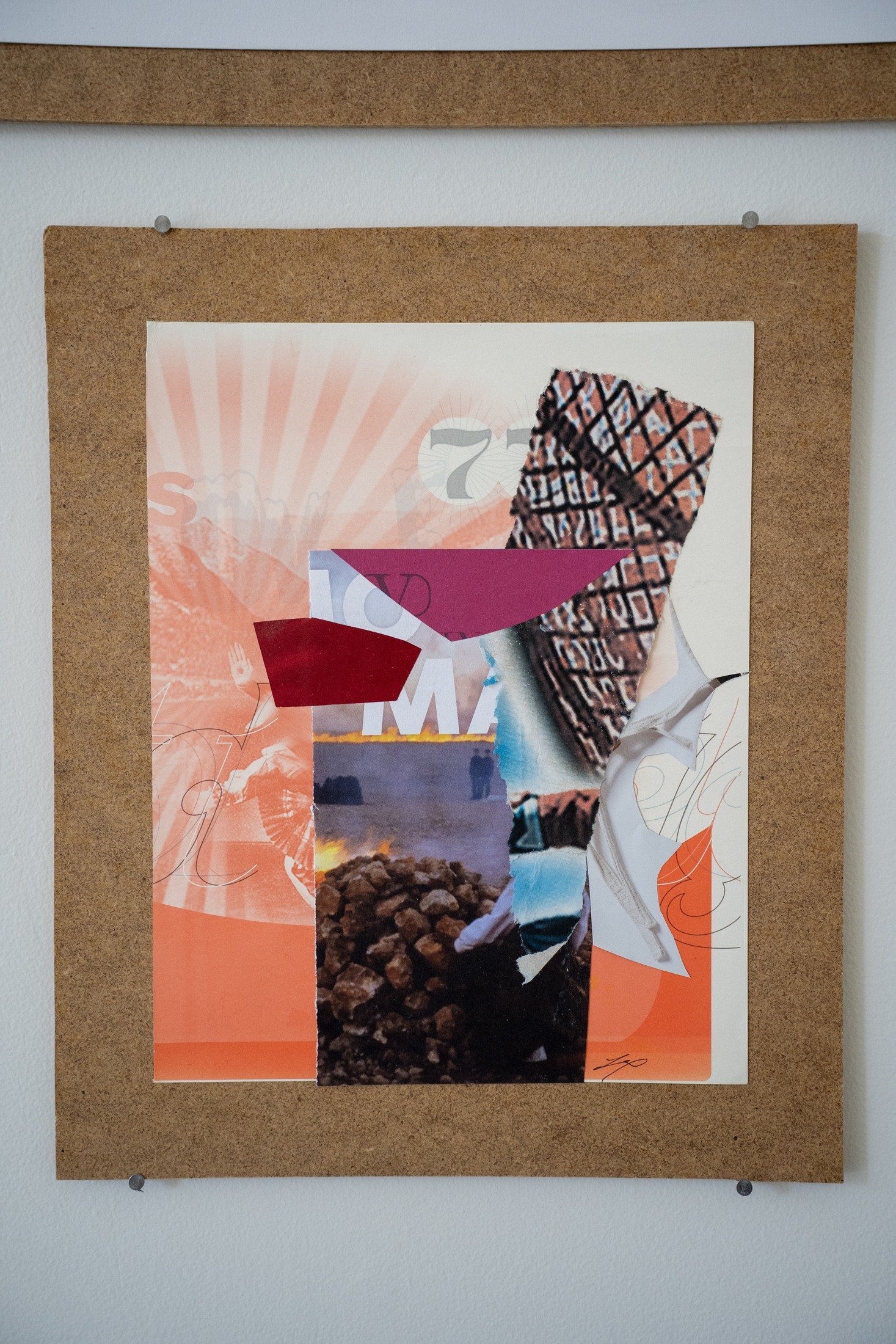 ROBERTA WAHL  Dance Graphic  Collage 11.5 x 9 inches 14.5 x 12 inches mounted +/- $150