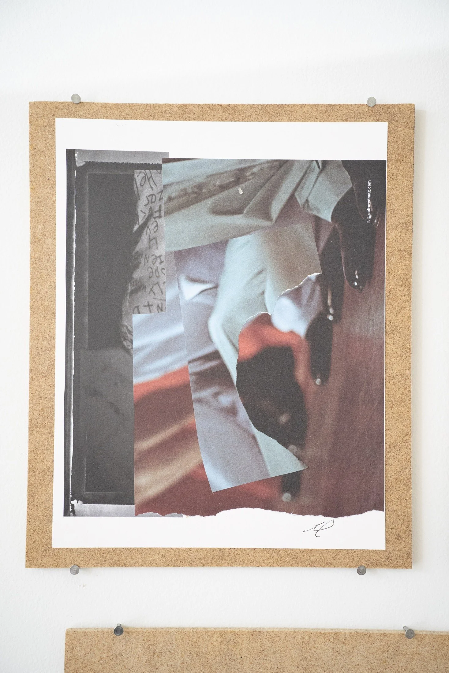 ROBERTA WAHL  Slow Dance  Collage 11 x 8.5 inches 12 x 10 inches mounted +/- $150
