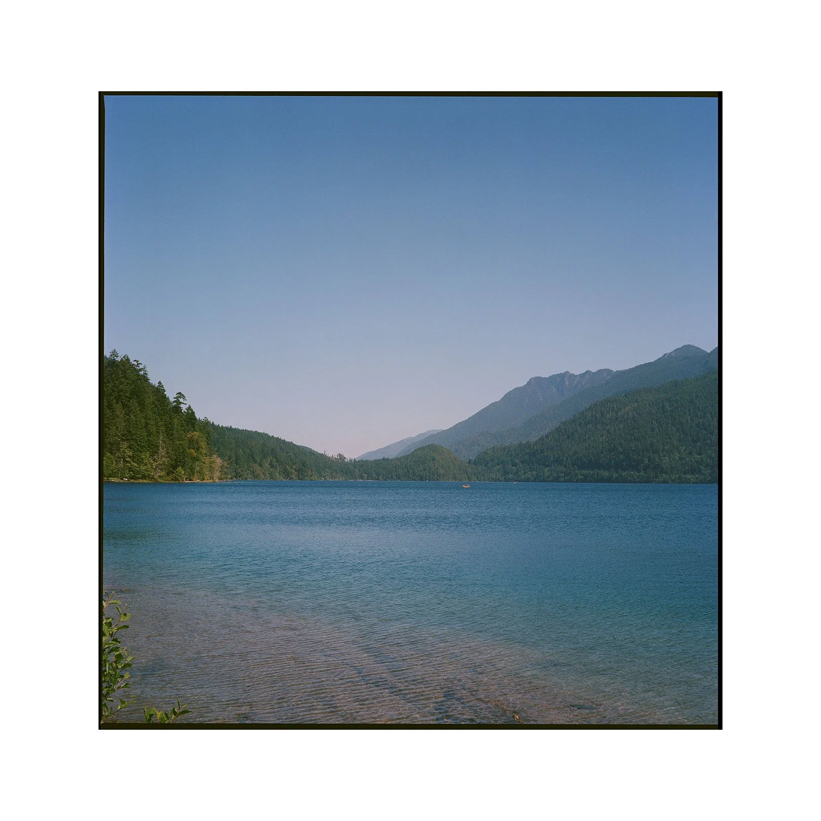 SARAH MCCARTHY GRIMM 
 Lake Crescent, WA , 2025 
Archival inkjet print 
18 x 18 inches 
Edition 1/10