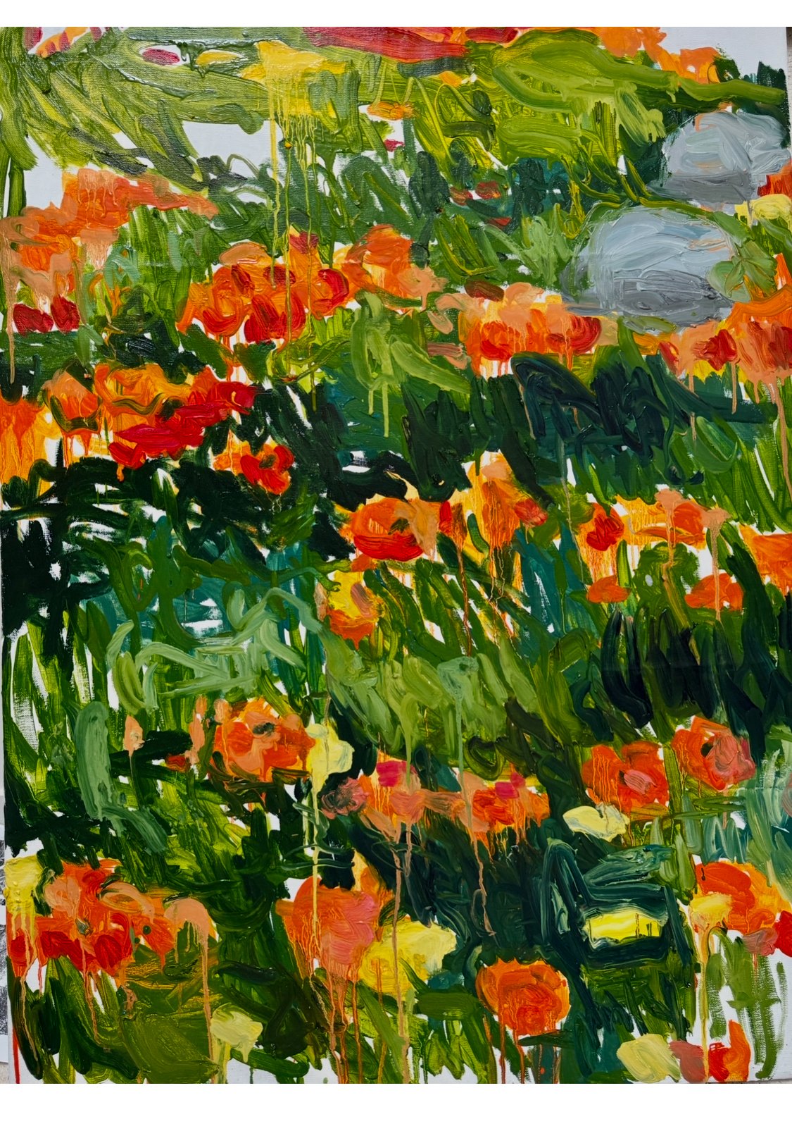 KC HO 
 California Poppy,  2025 
Oil on canvas 
48 x 36 inches  