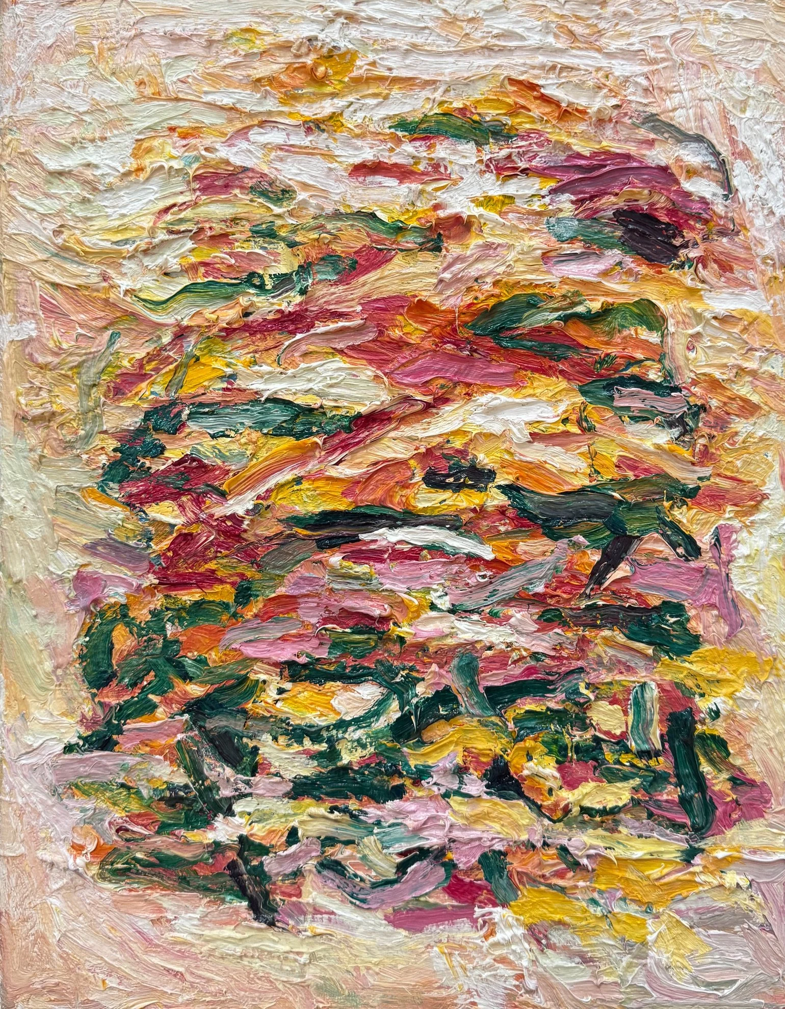 KC HO 
 Incomplete,  2026 
Oil on canvas 
14 x 11 inches  