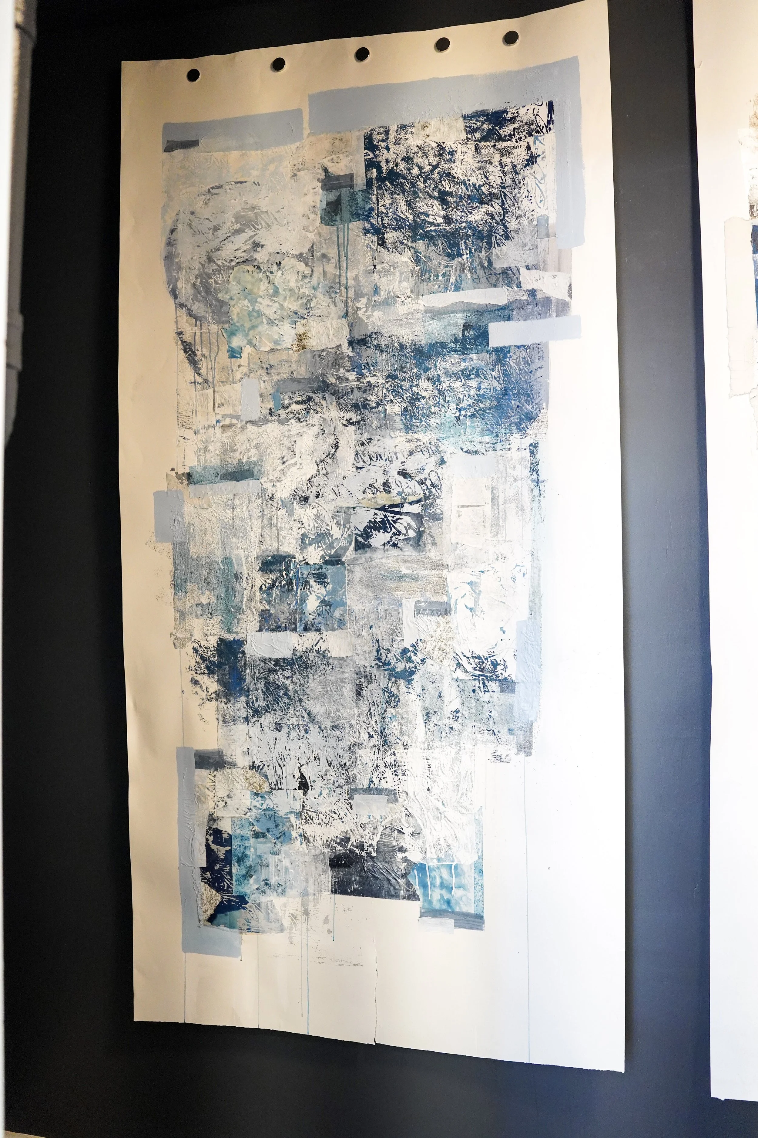 SARAH MCCARTHY GRIMM 
 Unheard Call , 2024 
Mixed media on watercolor paper 
85 x 42 inches