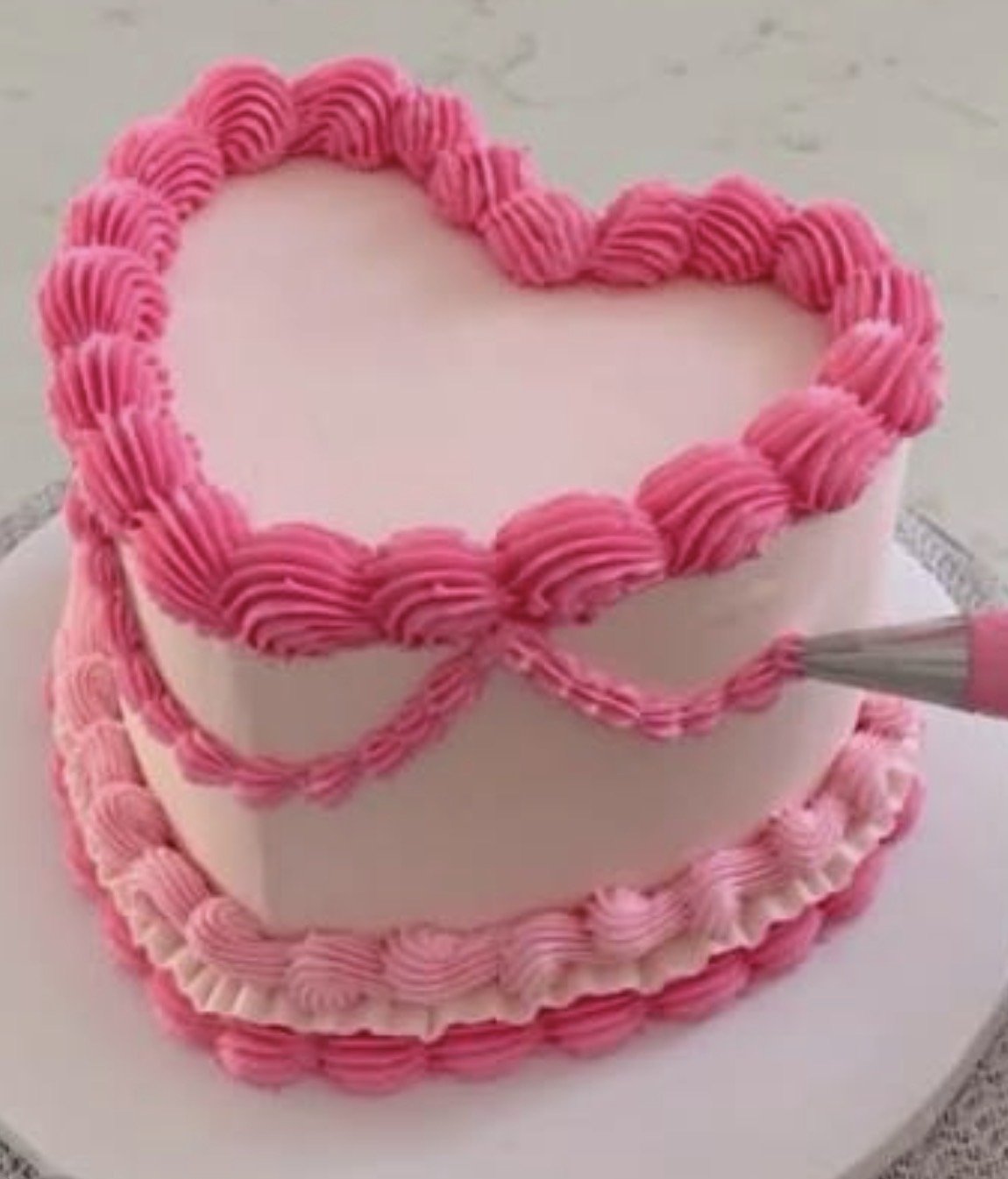 August 31- Vintage Heart Cake