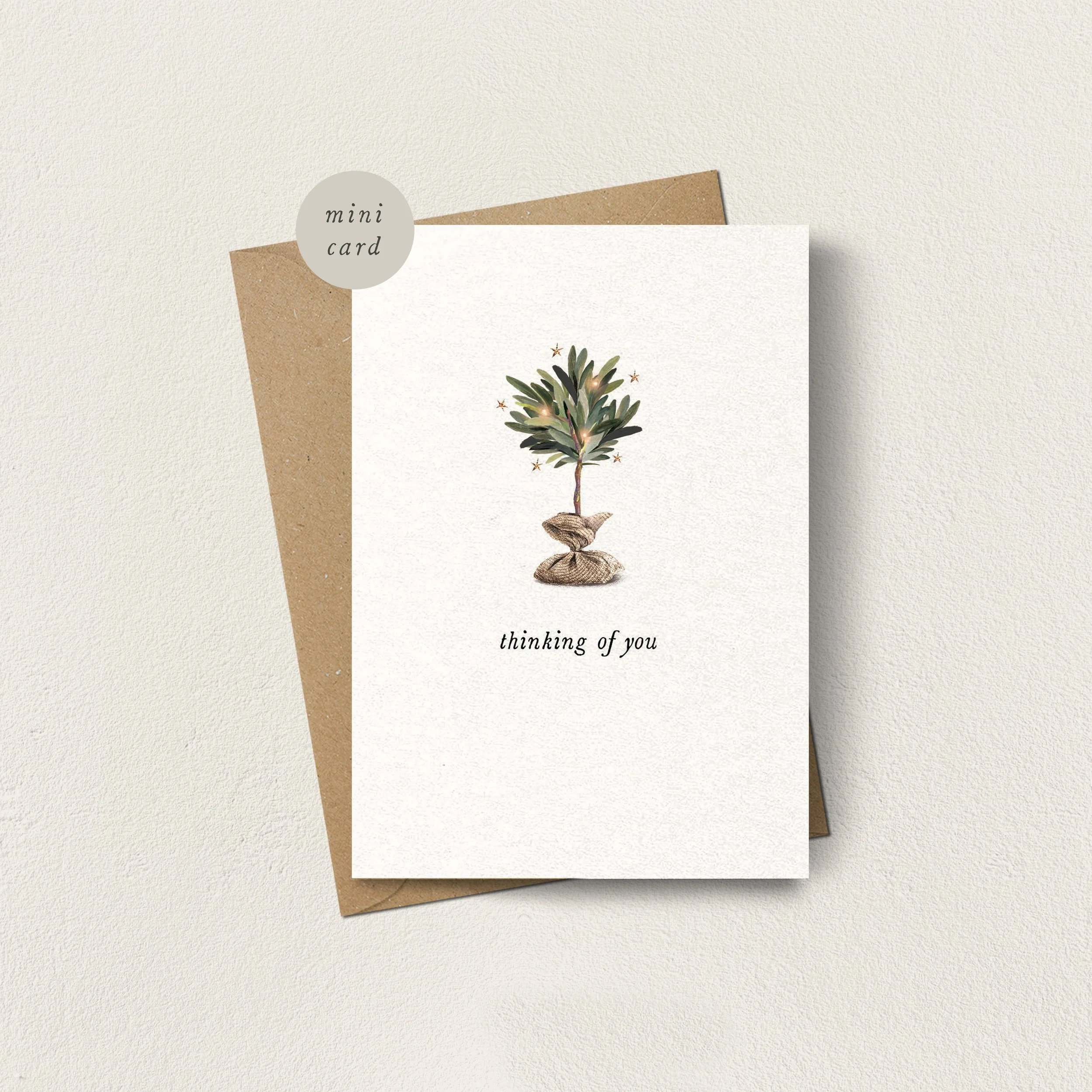 Mini Card Thinking of You Olive Tree