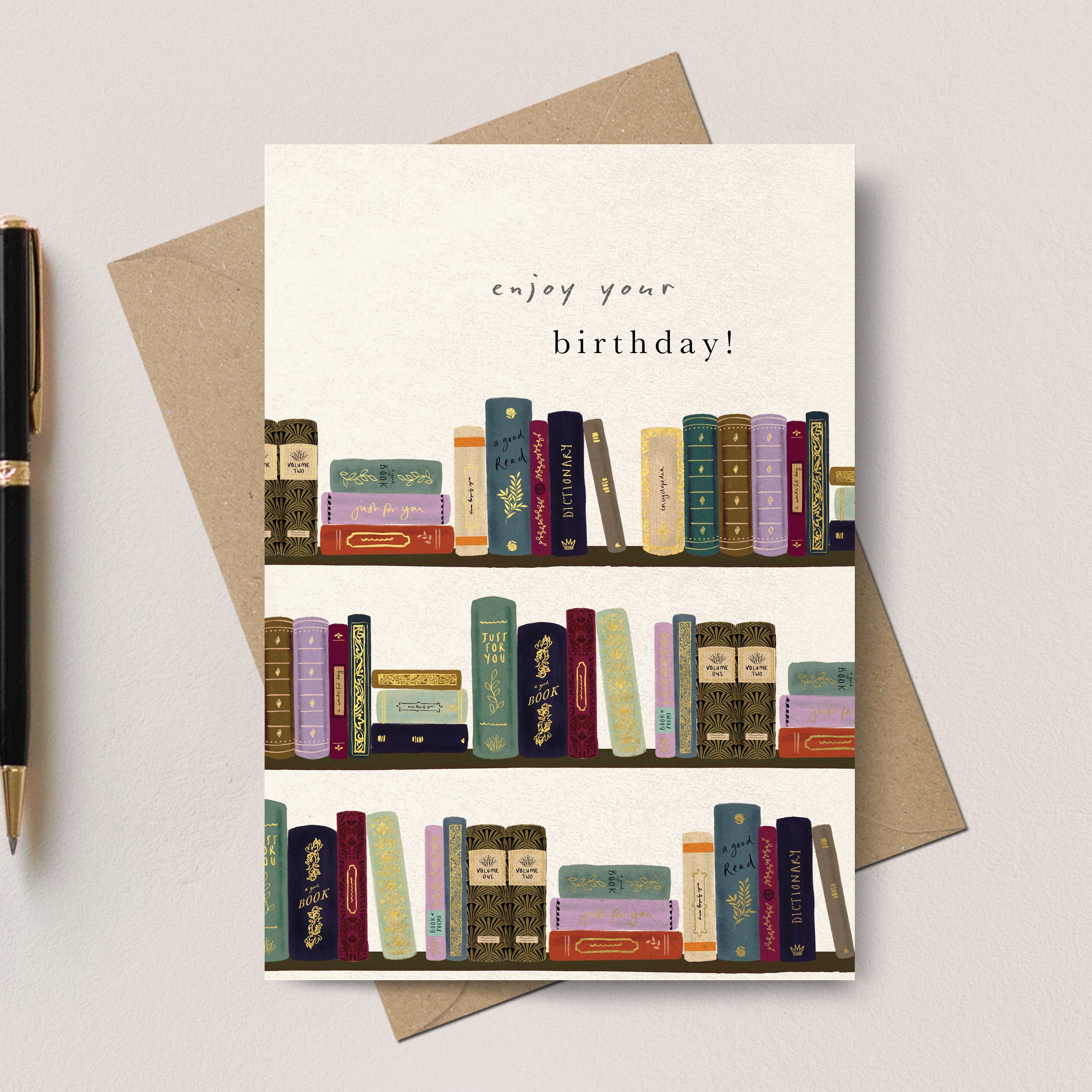 Enjoy Your Birthday Bookshelf