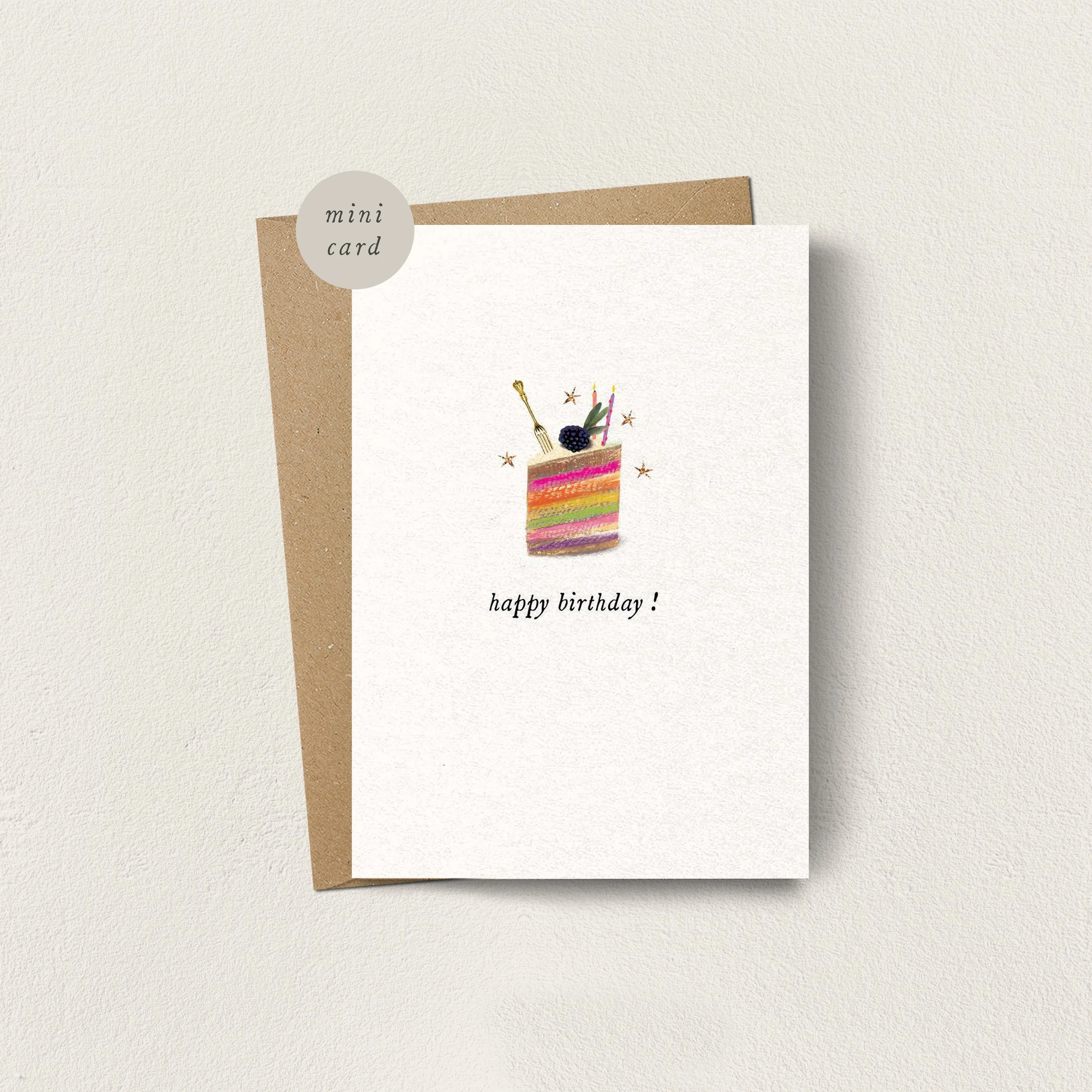 Mini Card Birthday Cake