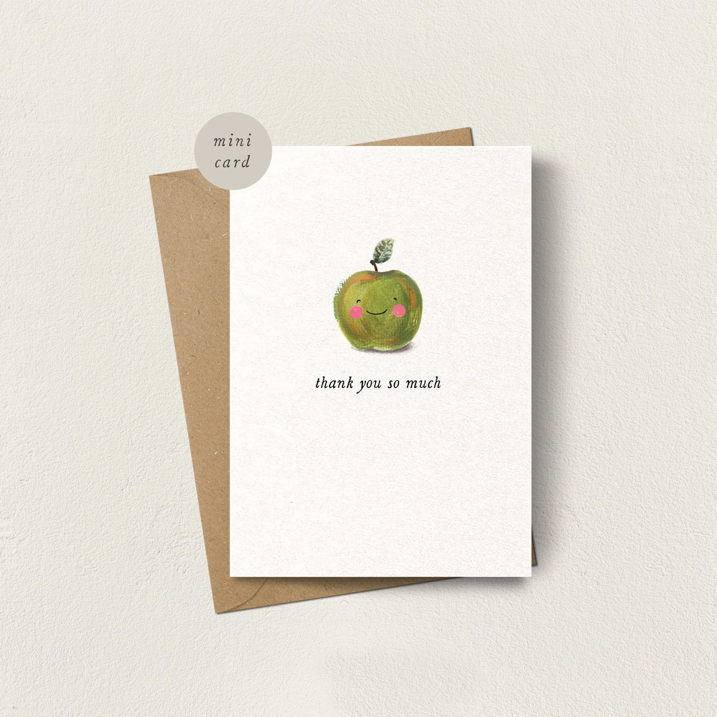 Mini Card Apple Thank You