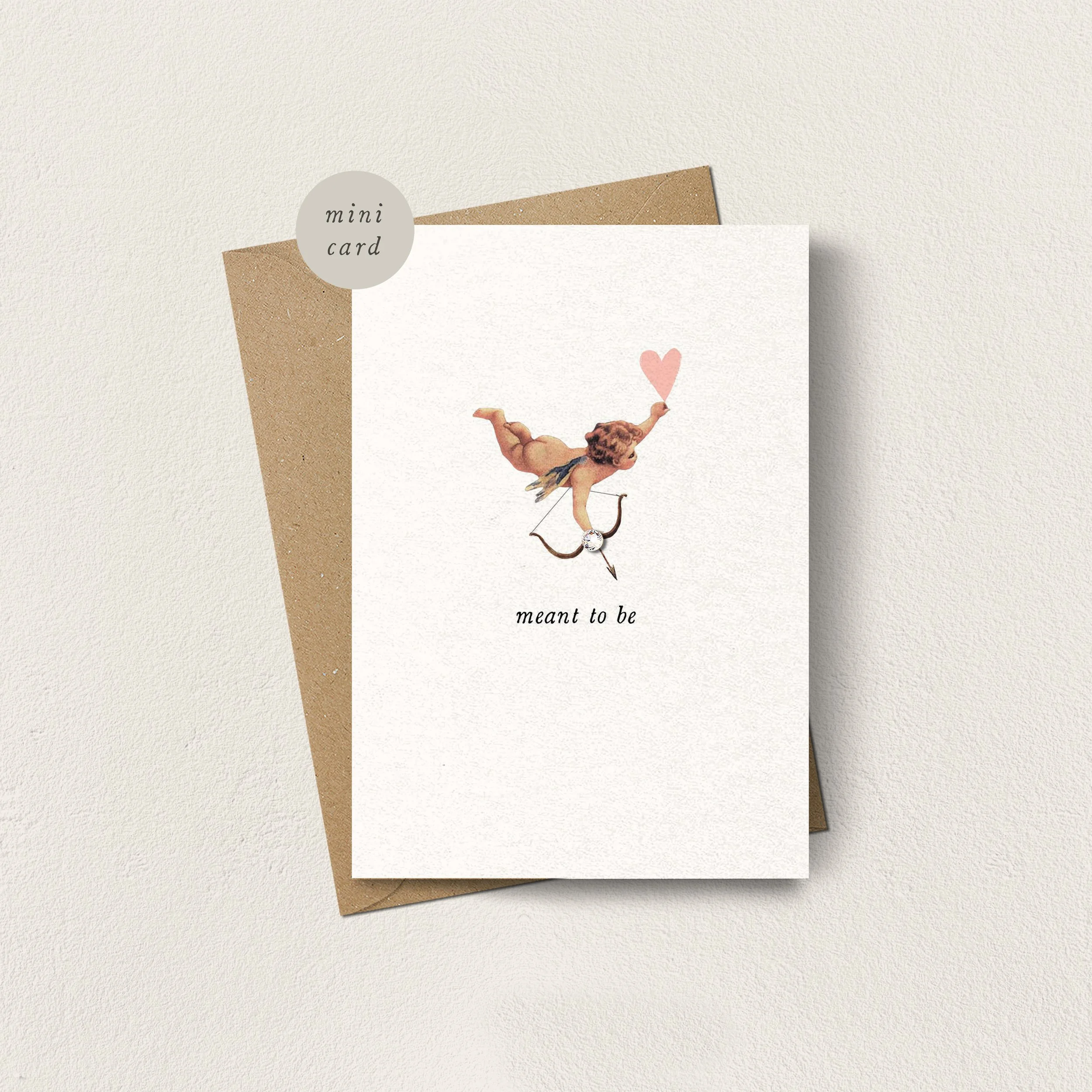 Mini Card Meant to Be Cupid