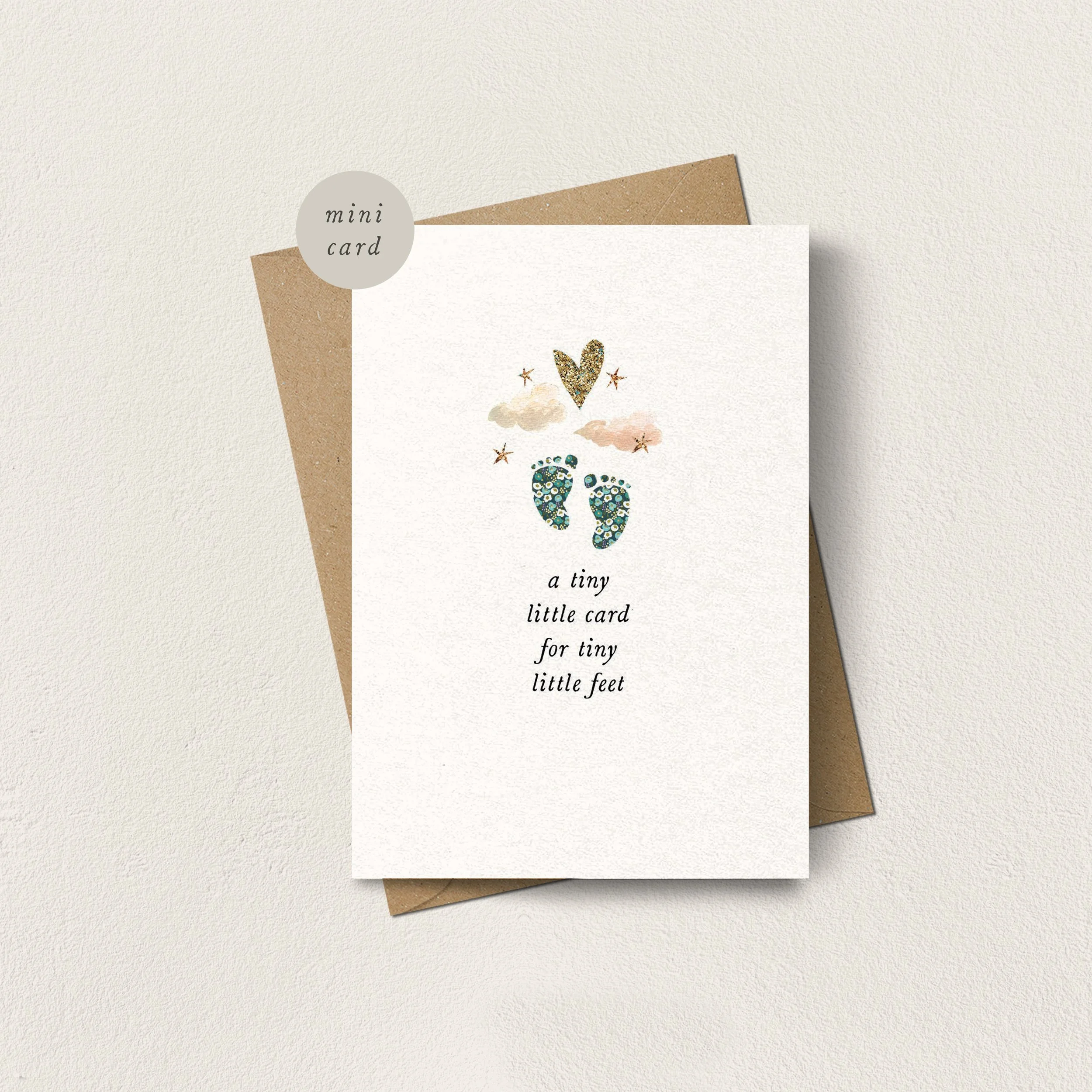 Mini Card Tiny Little Feet
