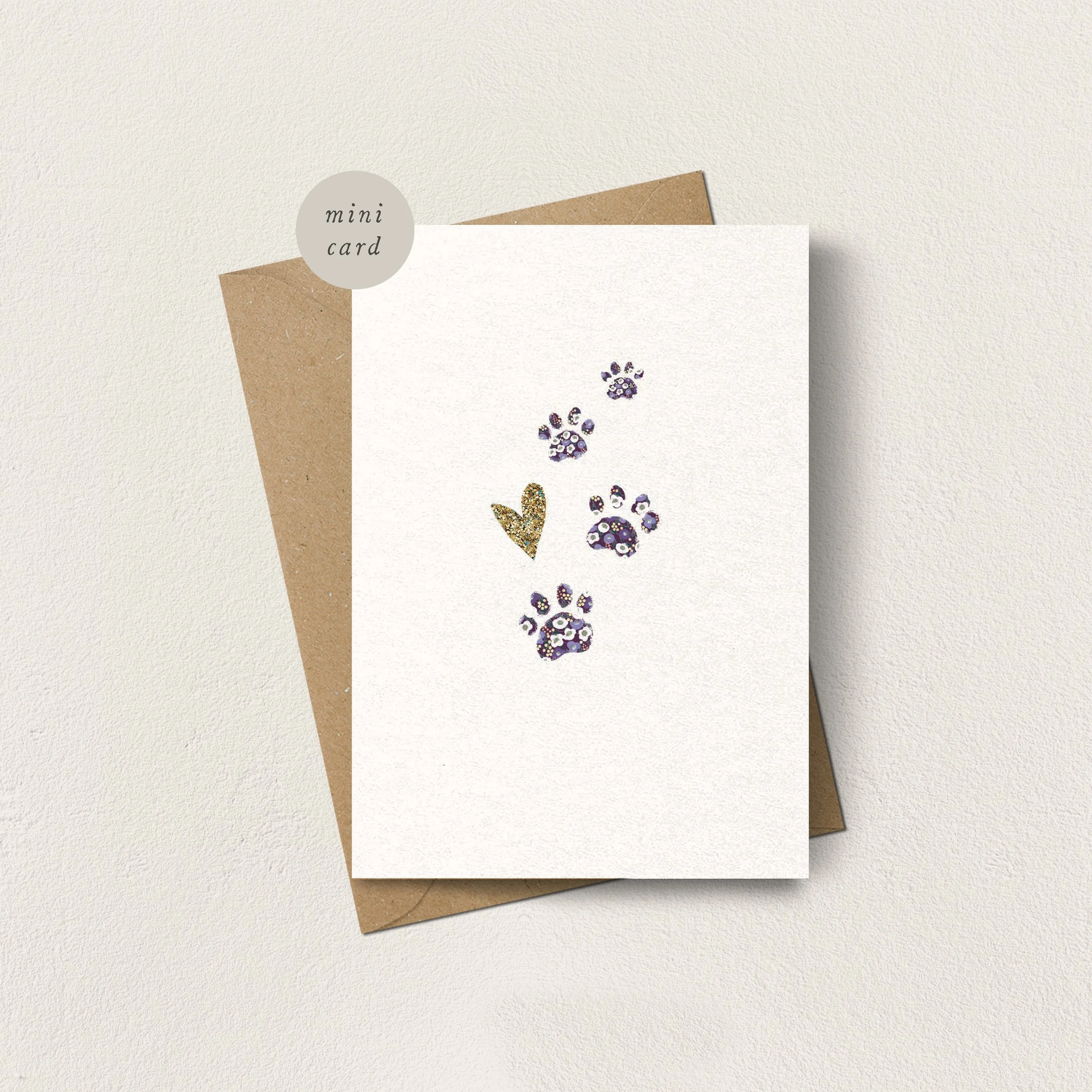 Mini Card Pawprints