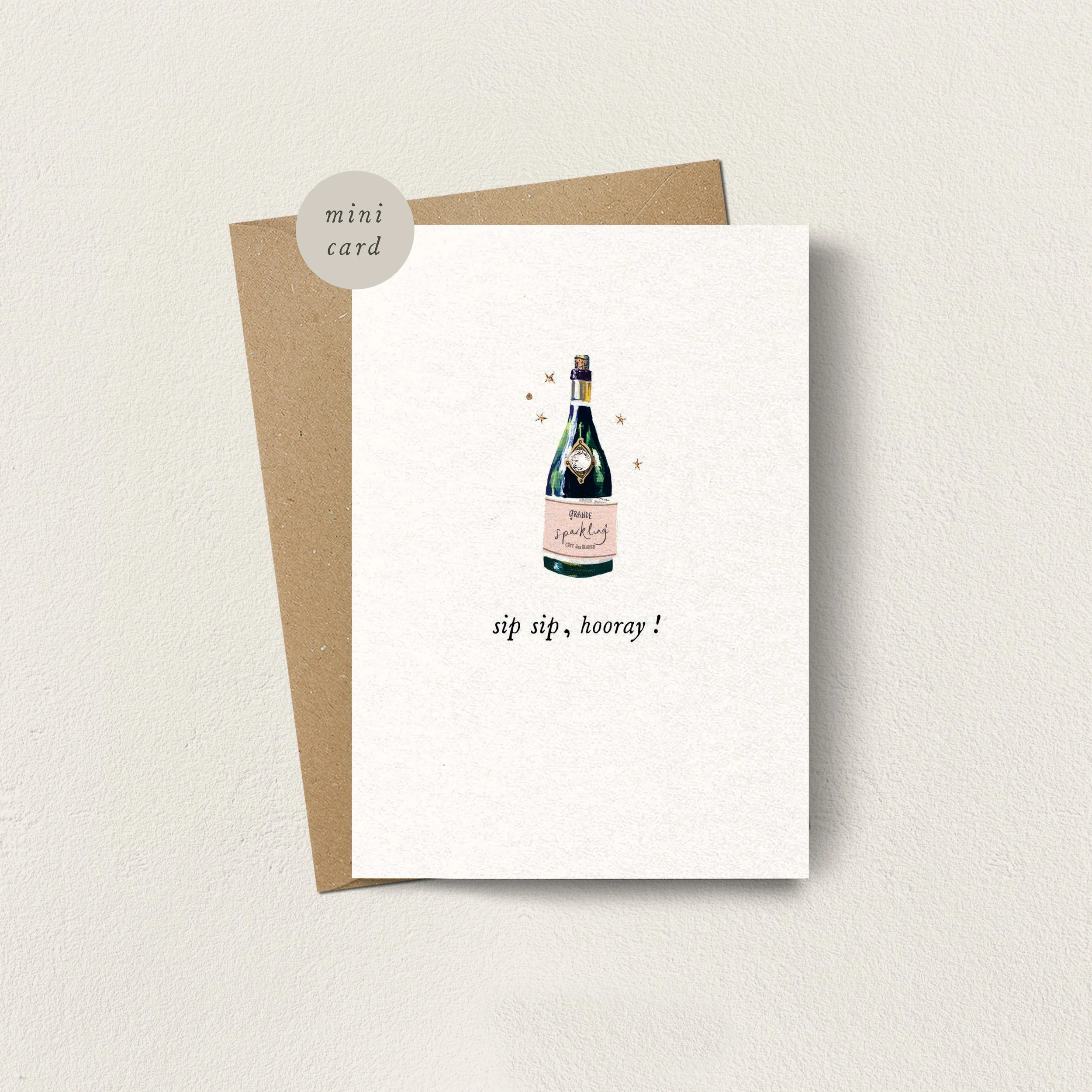 Mini Card Sip Sip Hooray