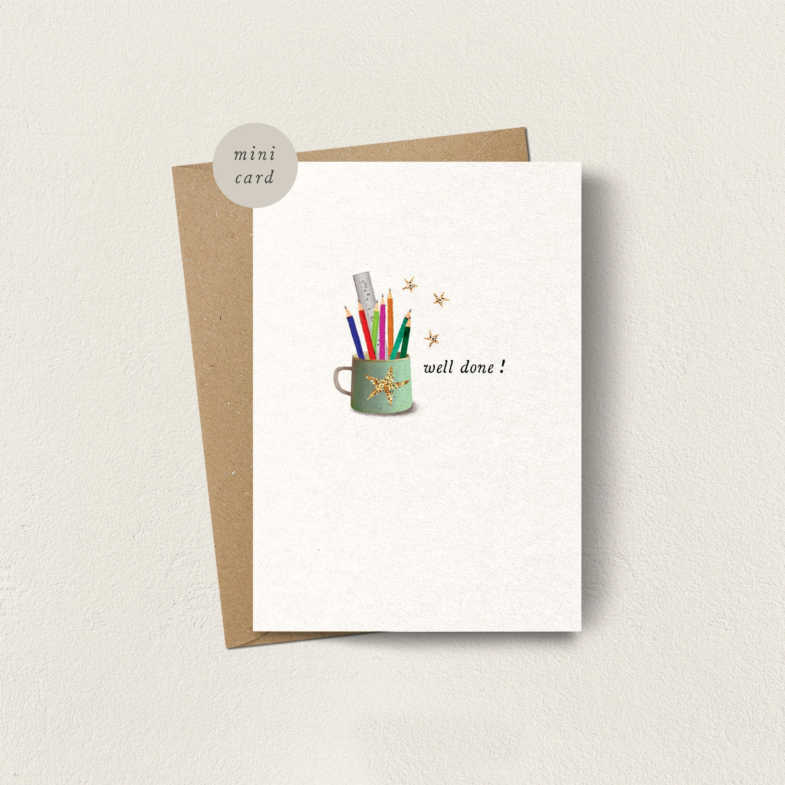 Mini Card Well Done Pens