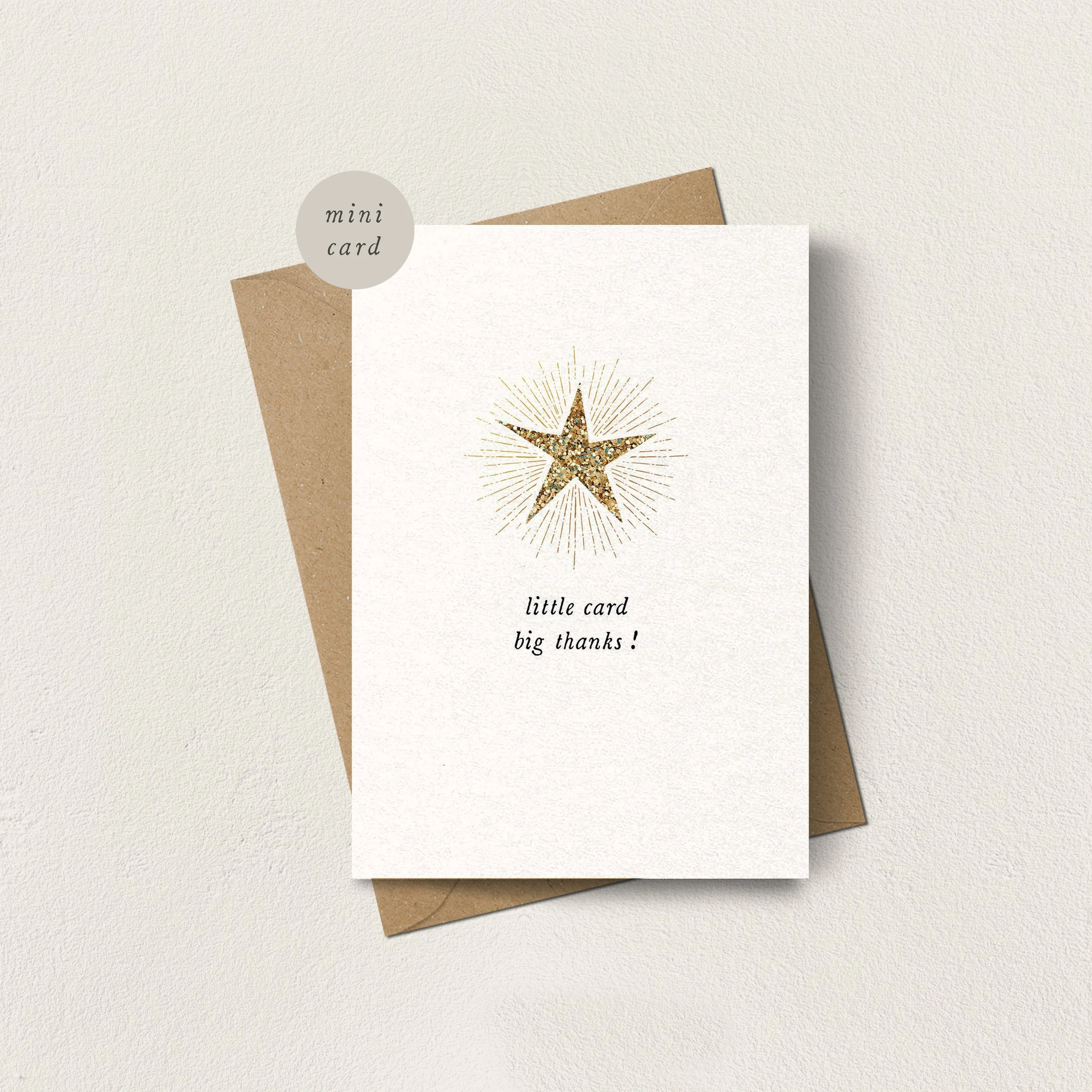Mini Card Star Big Thanks