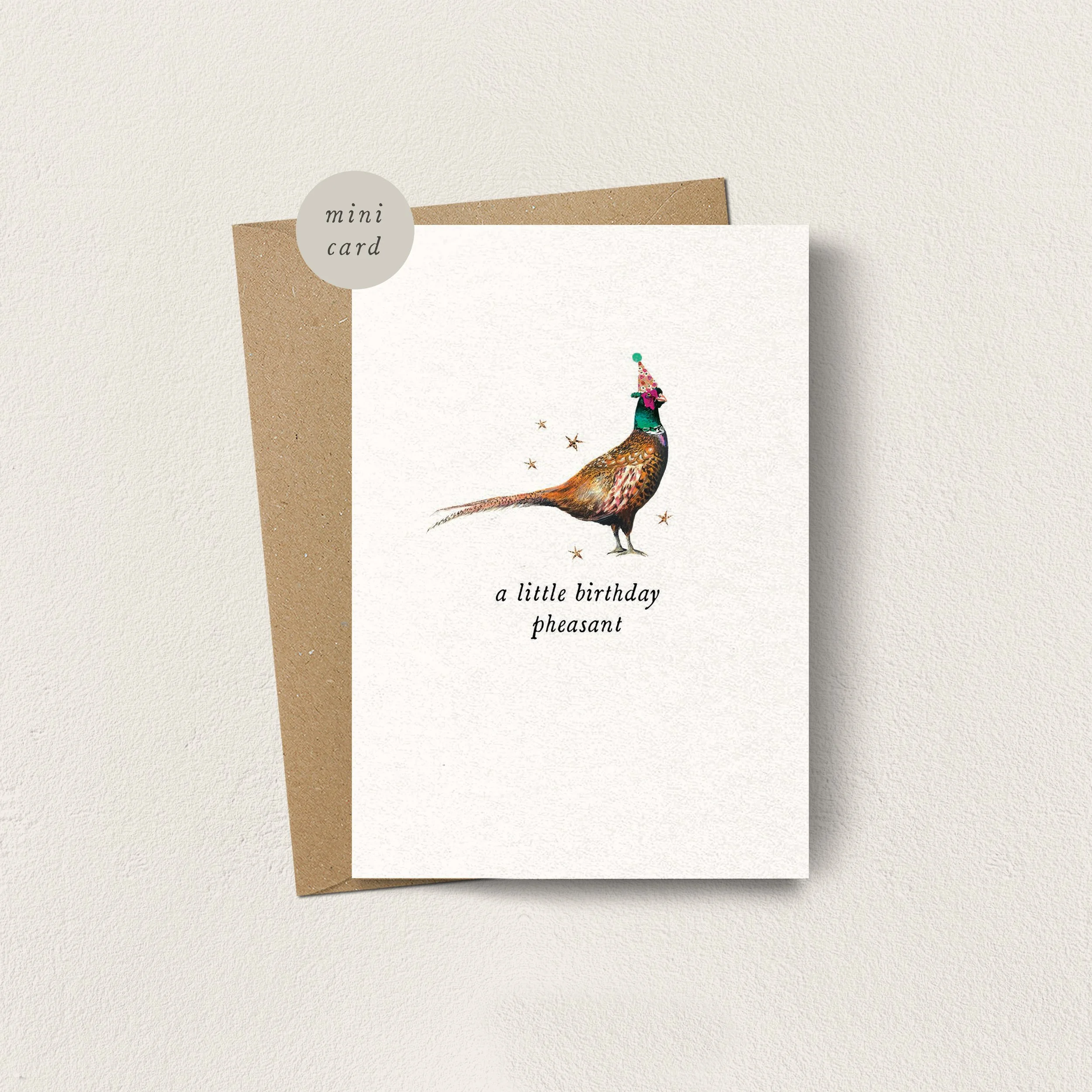 Mini Card Birthday Pheasant