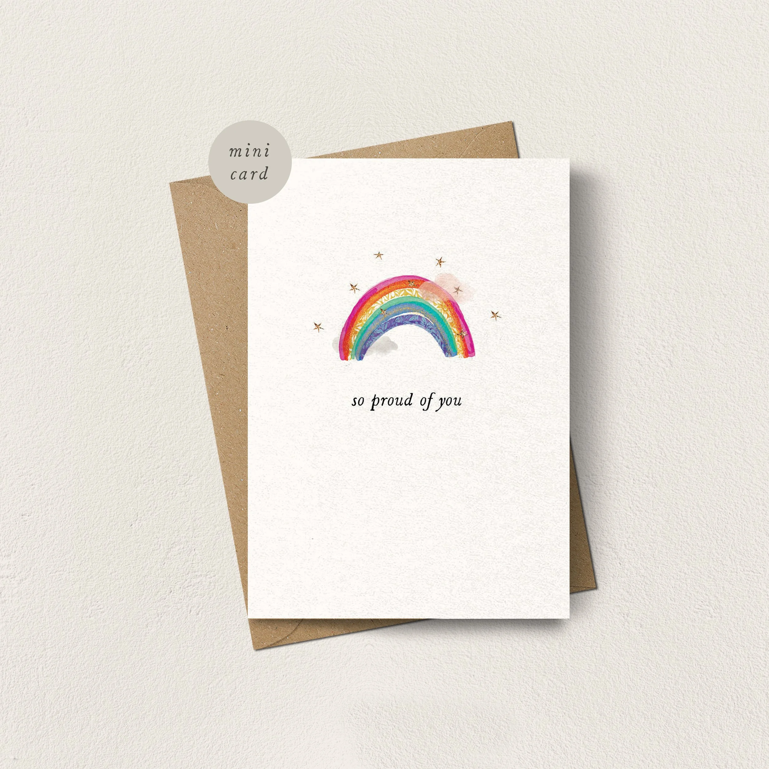 Mini Card So Proud Rainbow