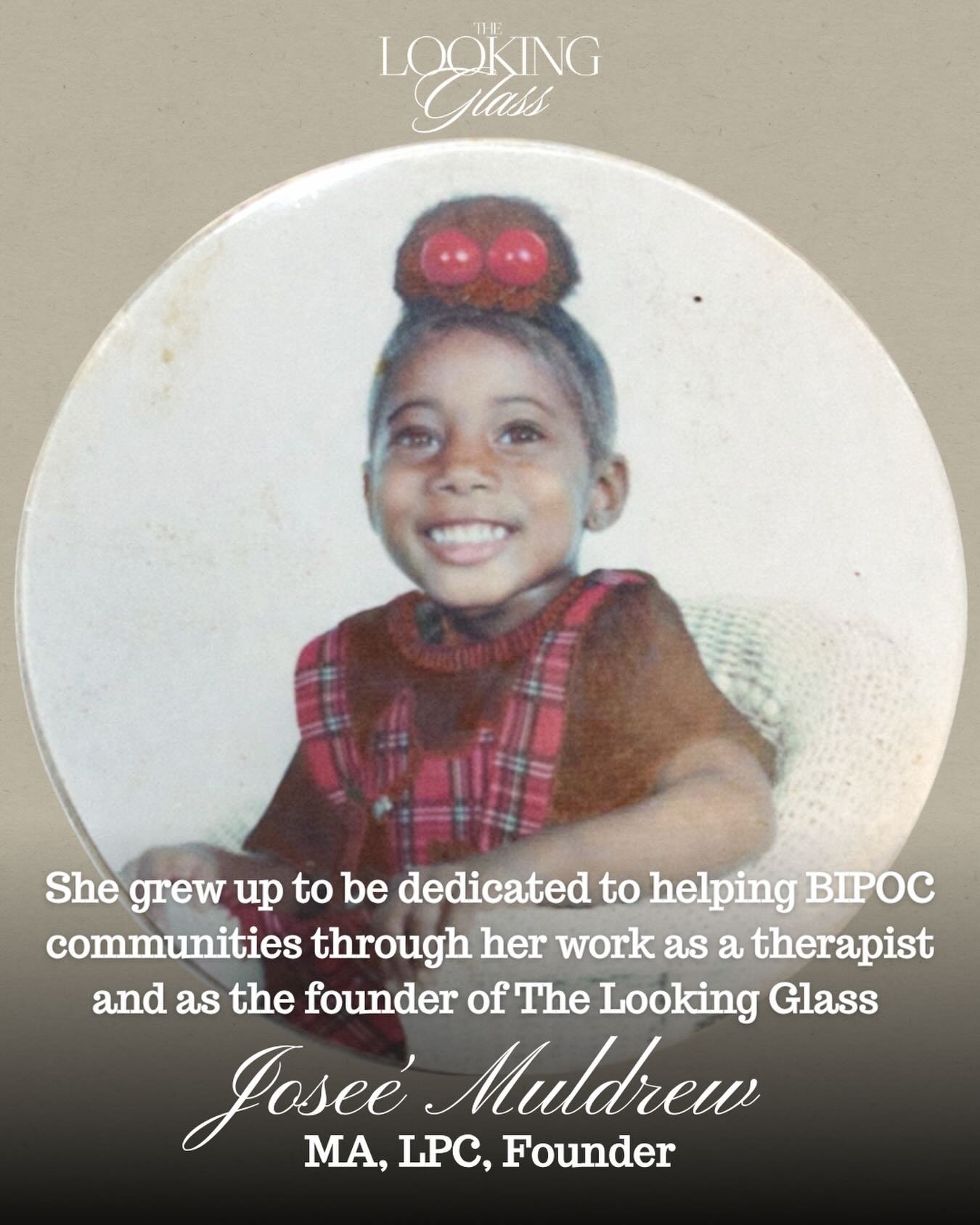Meet Jose&eacute; Muldrew, MA, LPC, founder of The Looking Glass

Jose&eacute; is a licensed professional counselor dedicated to supporting healing, self-discovery, and emotional wellness especially for BIPOC communities. 

As the founder of The Look