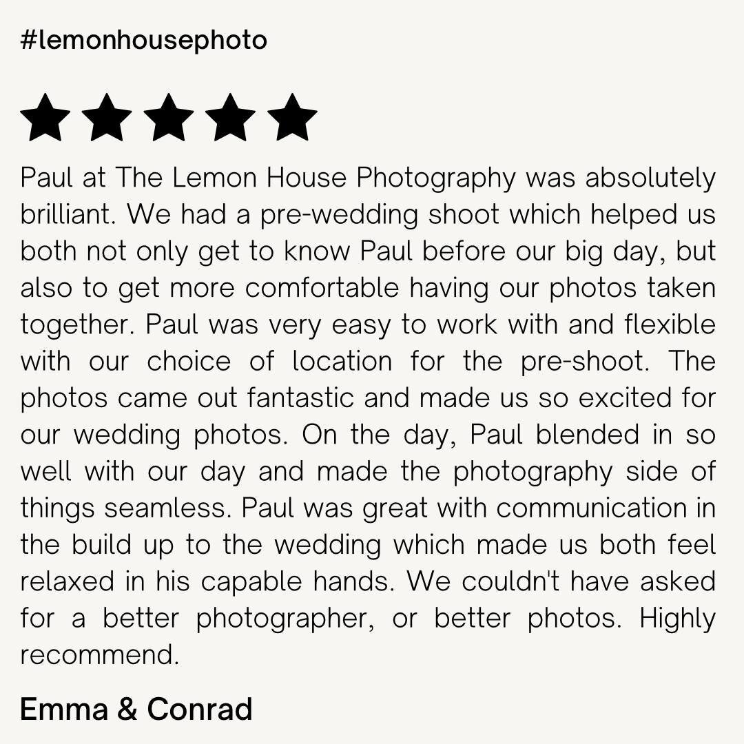 We love customer reviews 💛🤩

#lemonhousephoto #candidweddingphotography #gloucestershirewedding #candidphotography #cotswoldsweddings #cotswoldsweddingvenue #cotswoldsweddingsphotographer #gloucestershireweddingvenue #engagementsession #engagementp