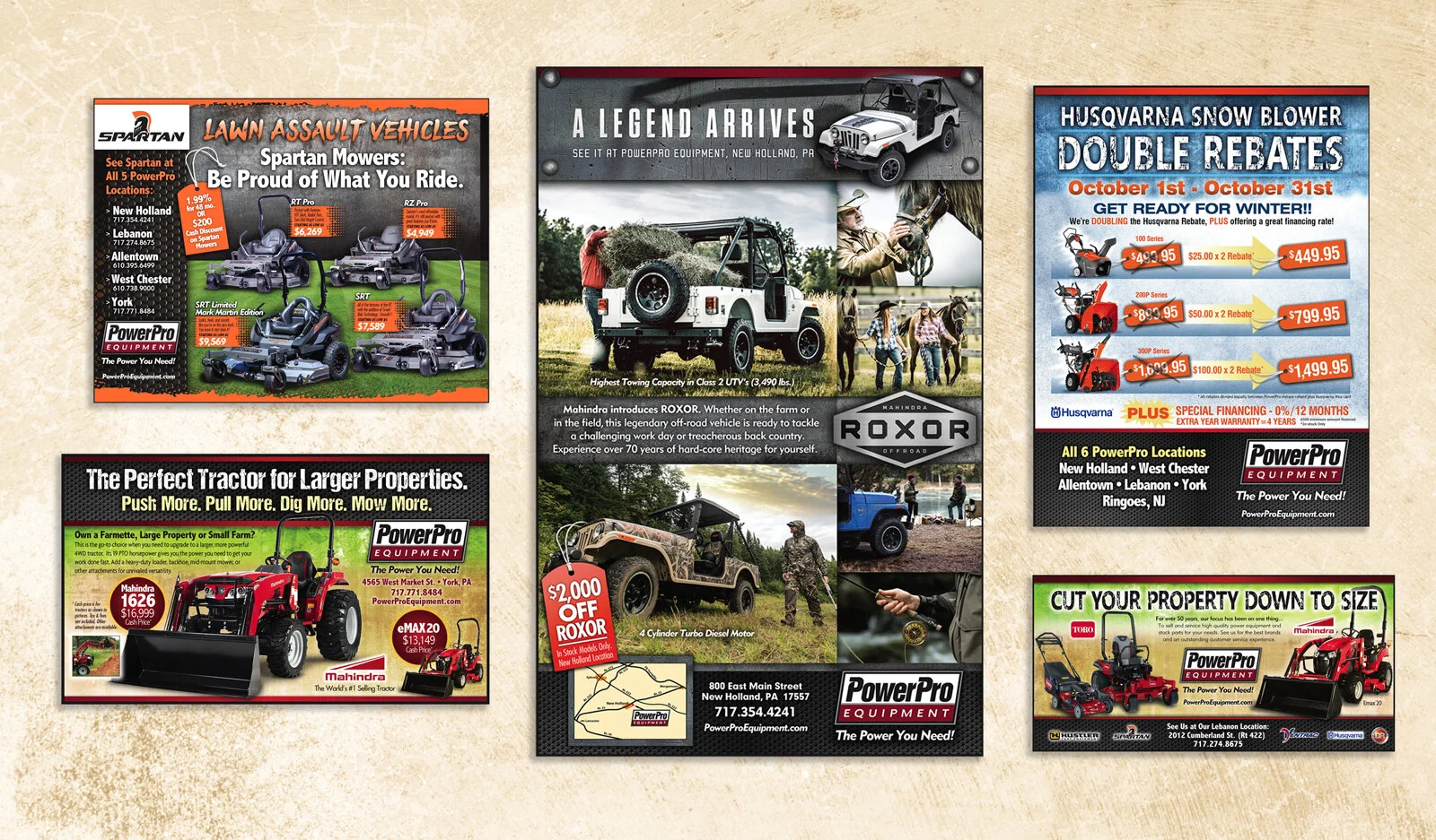 PowerPro Equipment Ads