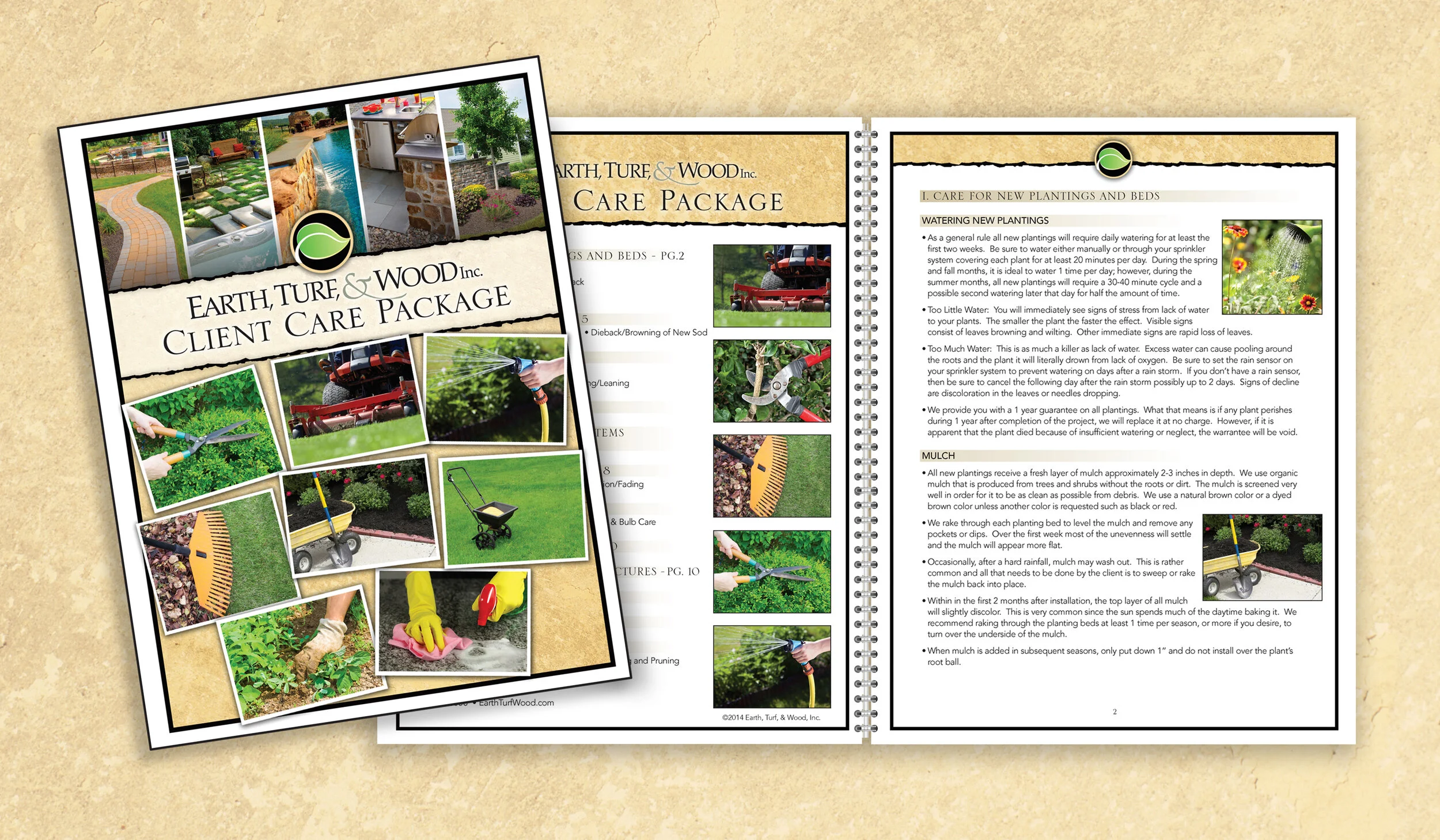 Earth, Turf, & Wood Client Care Booklet