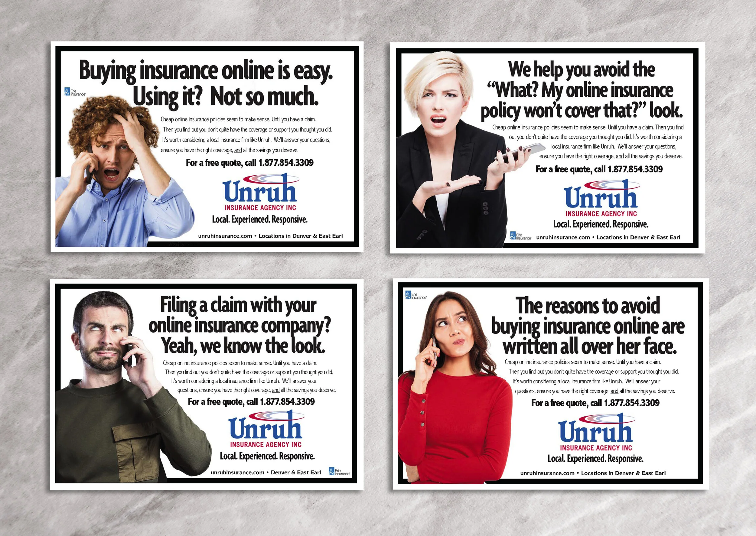 Unruh Insurance Ad Series