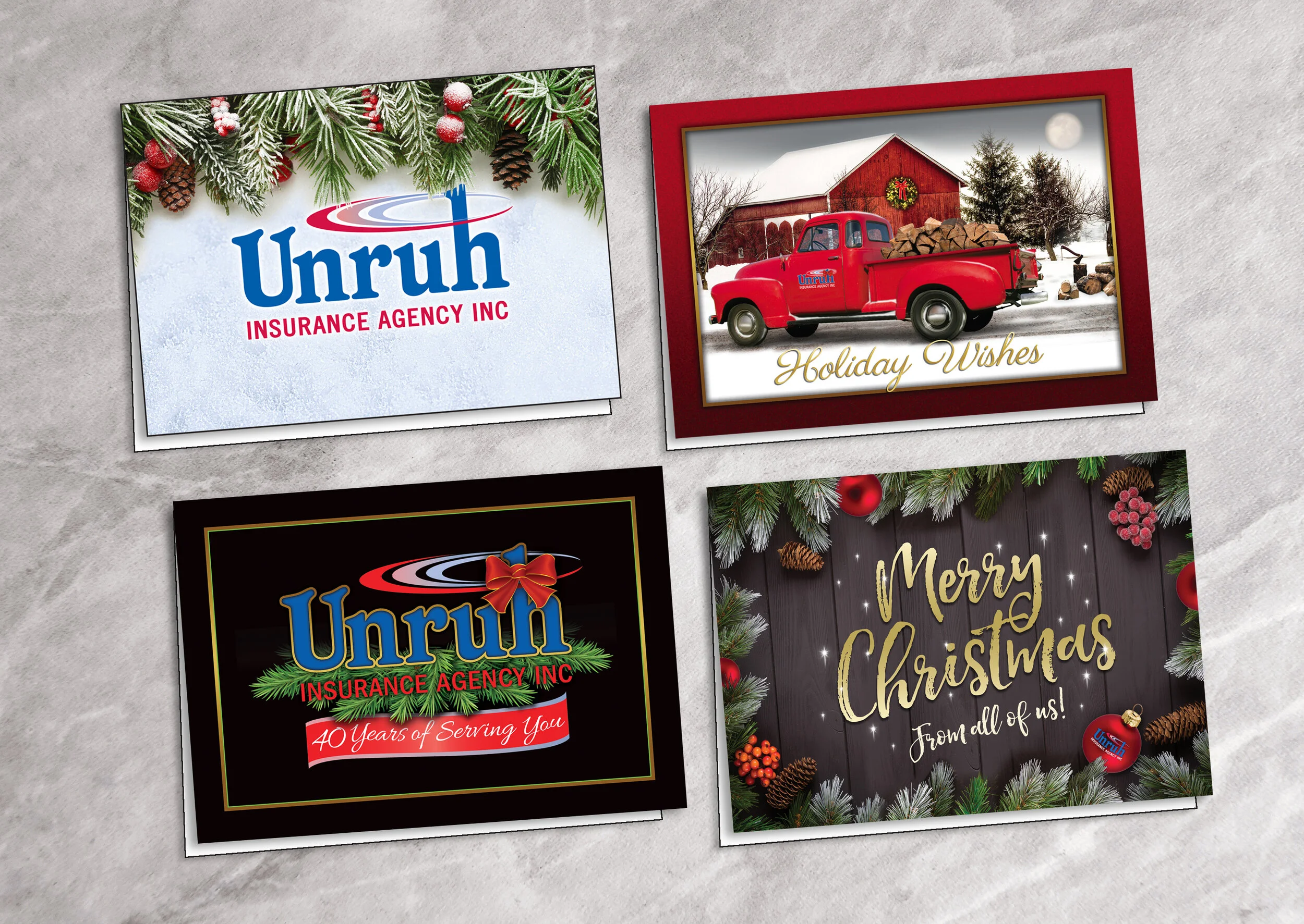 Unruh Insurance Christmas Cards