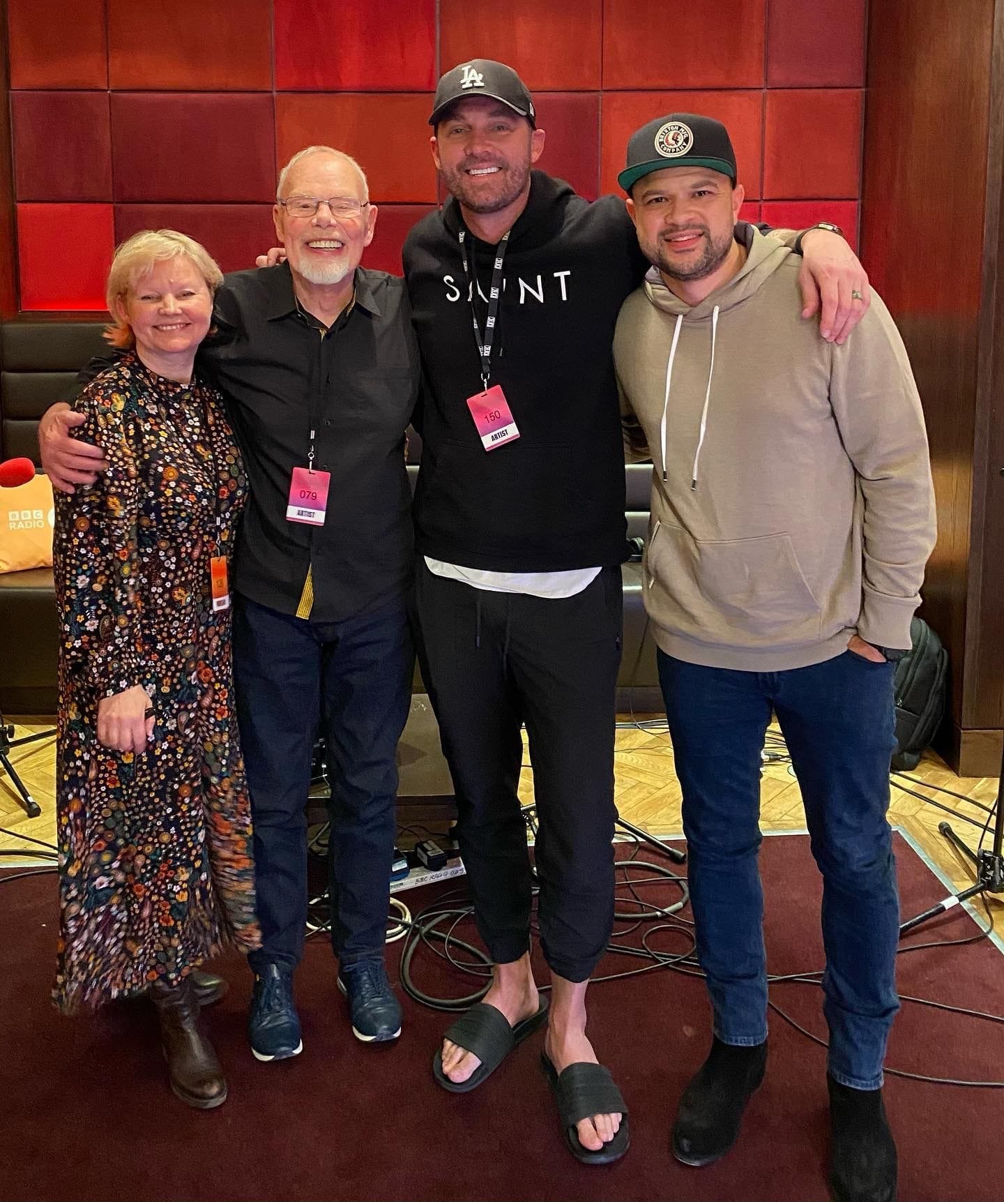 Bob with Bobbie Pryor,Brett Young & Tebey at C2C 2022