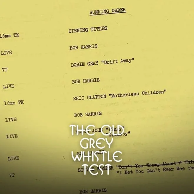 COPIES OF THIS ORIGINAL #OGWT SCRIPT - autographed by @whisperingbob are available to buy from his website:

On this day exactly 52 years ago the show featured @dobiegrayofficial, @ericclapton, @eltonjohn &amp; Stevie Wonder...

Check out this and ot