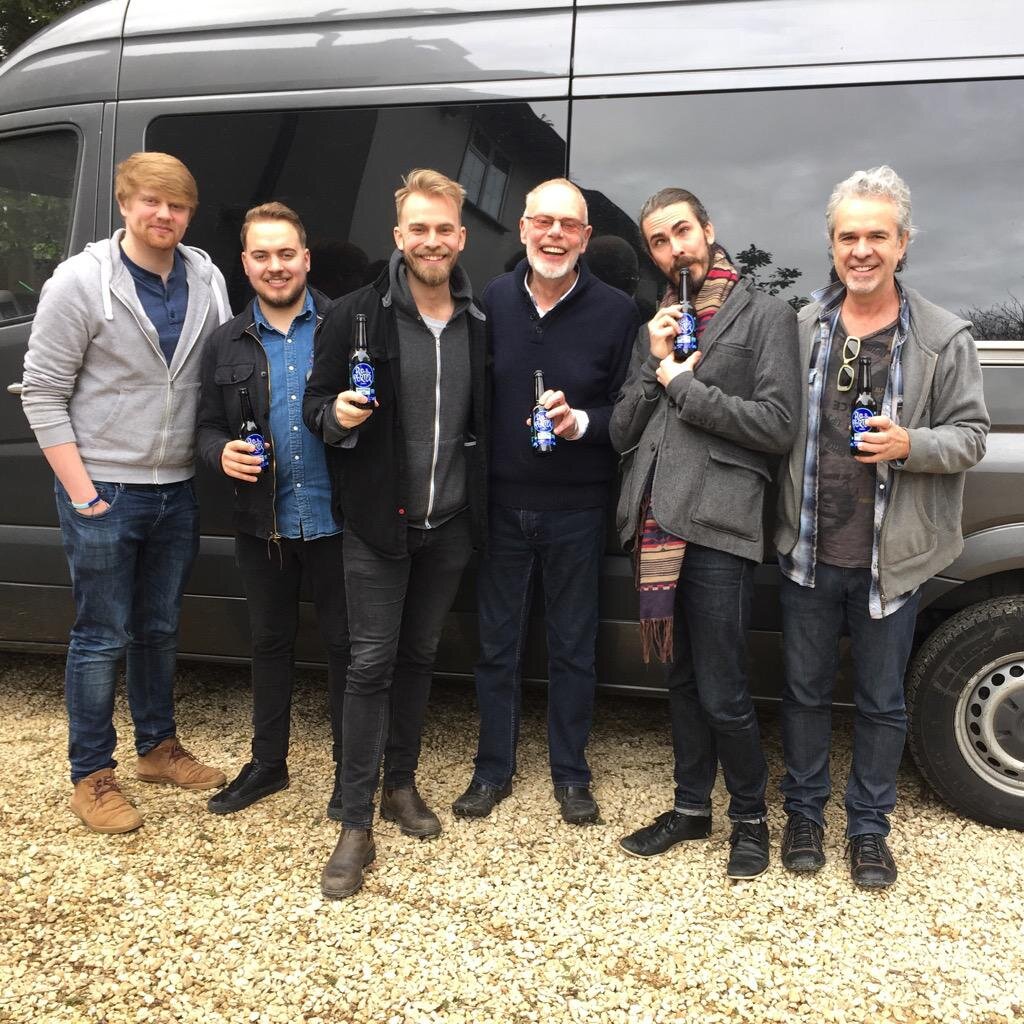 Bob & The Bros. Landreth enjoying Whispering Bob Americana Pale Ale!