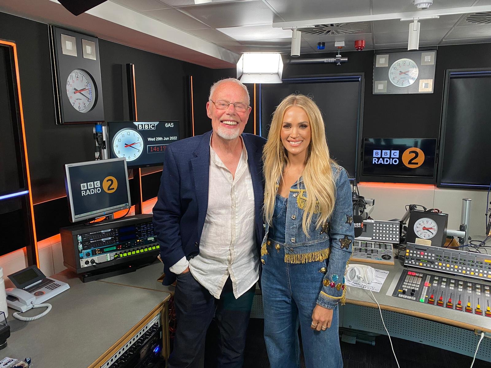 Carrie Underwood visits Bob's BBC Radio2 Country Show on 29th June 2022 (broadcast 30th June 2022).