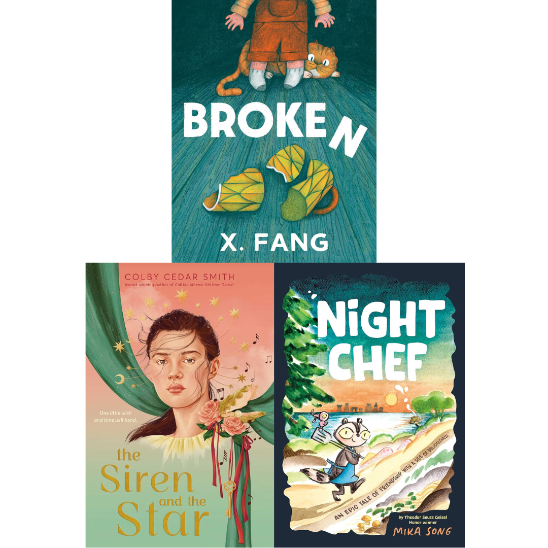 Lit Hub includes X. Fang’s BROKEN, Mika Song’s NIGHT CHEF, and Colby Cedar Smith’s THE SIREN AND THE STAR on list of 10 Great Children’s Books You Might Have Missed in 2025