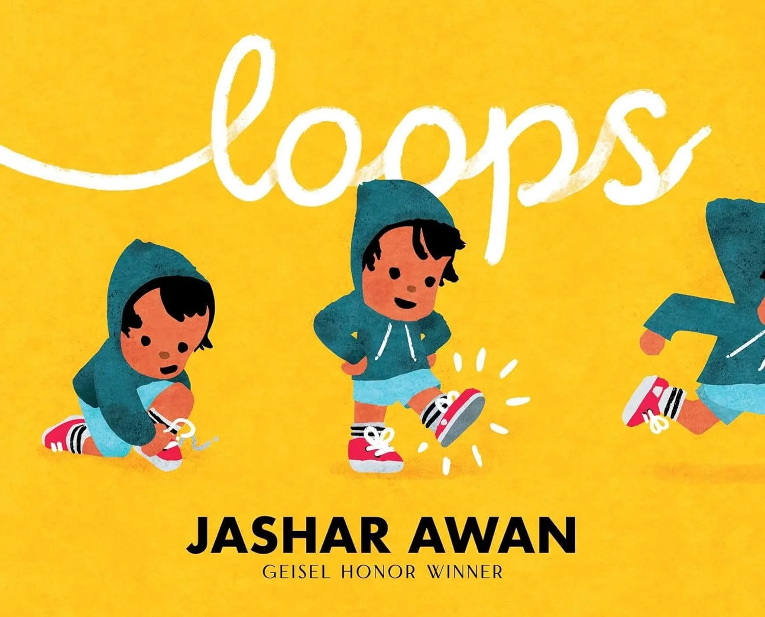Kirkus calls Jashar Awan’s LOOPS a “paean to practice and patience” that “cleverly draws connections between ‘learning to be a big kid’ and never giving up” in starred review