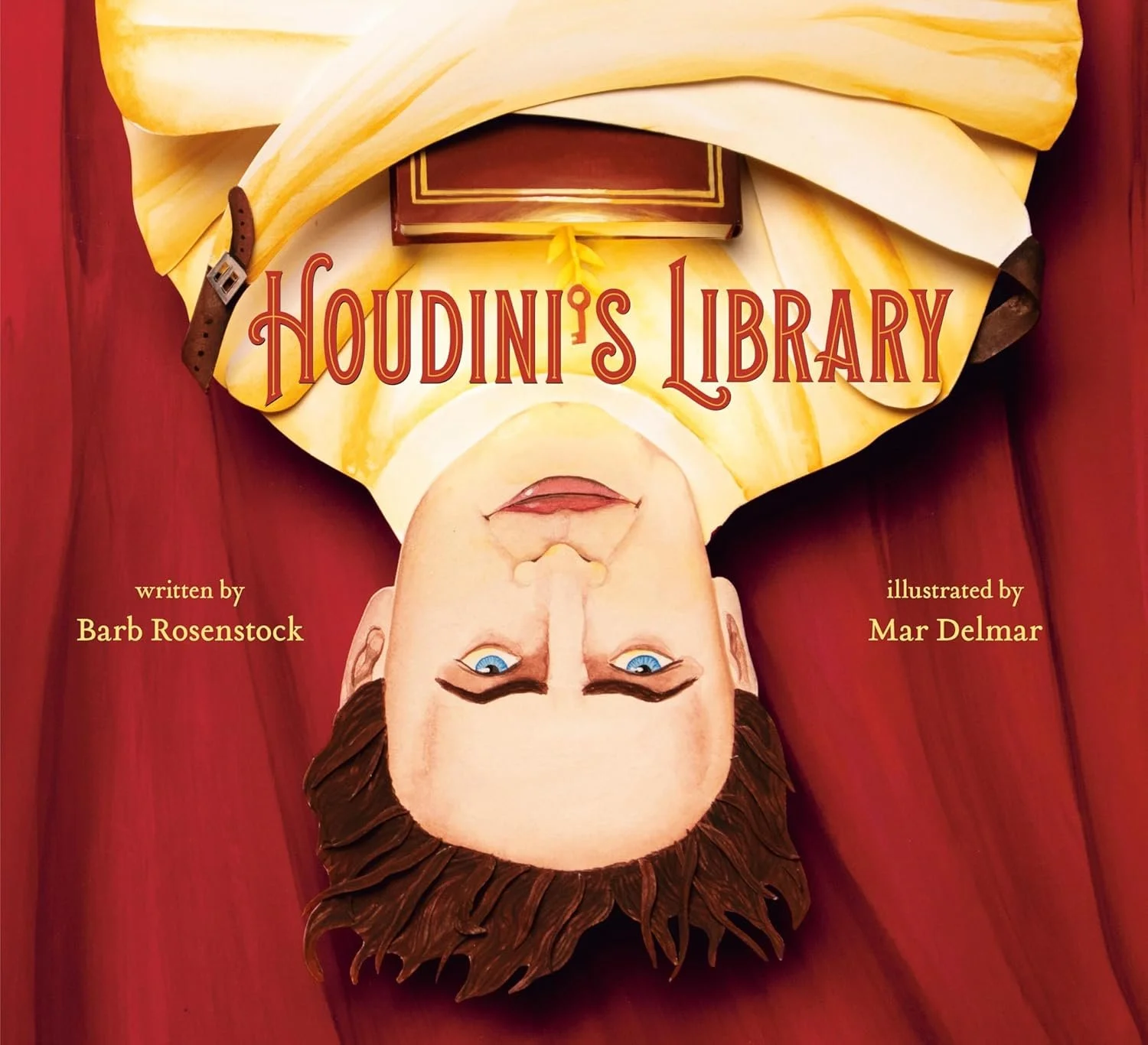 Publishers Weekly calls HOUDINI’S LIBRARY by Barb Rosenstock a “mesmerizing account” in starred review: “The creative team’s illumination of Houdini continually amazes in this elegant work”