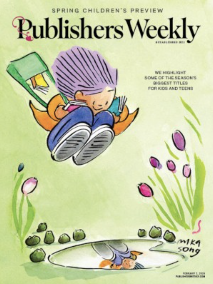Publishers Weekly features illustration by Mika Song on cover of Children's Books for Spring 2026 Preview