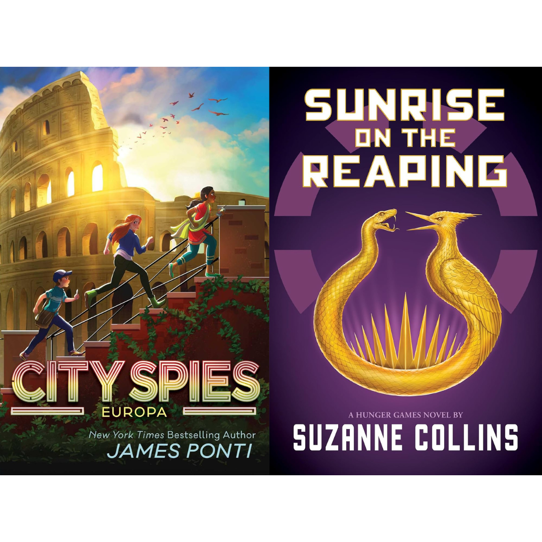 NYT Bestsellers: THE HUNGER GAMES by Suzanne Collins remains at #2, and James Ponti’s CITY SPIES hits #7, on the Children’s &amp; YA Series list for the week of 3/1/26